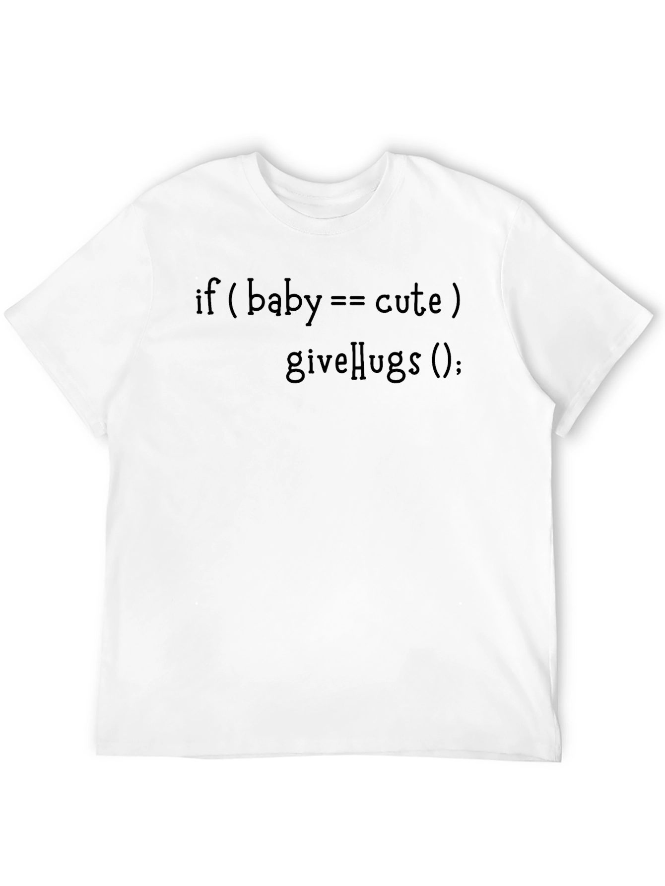 Black Cute Baby Programmer Black Cotton T-Shirt view 12