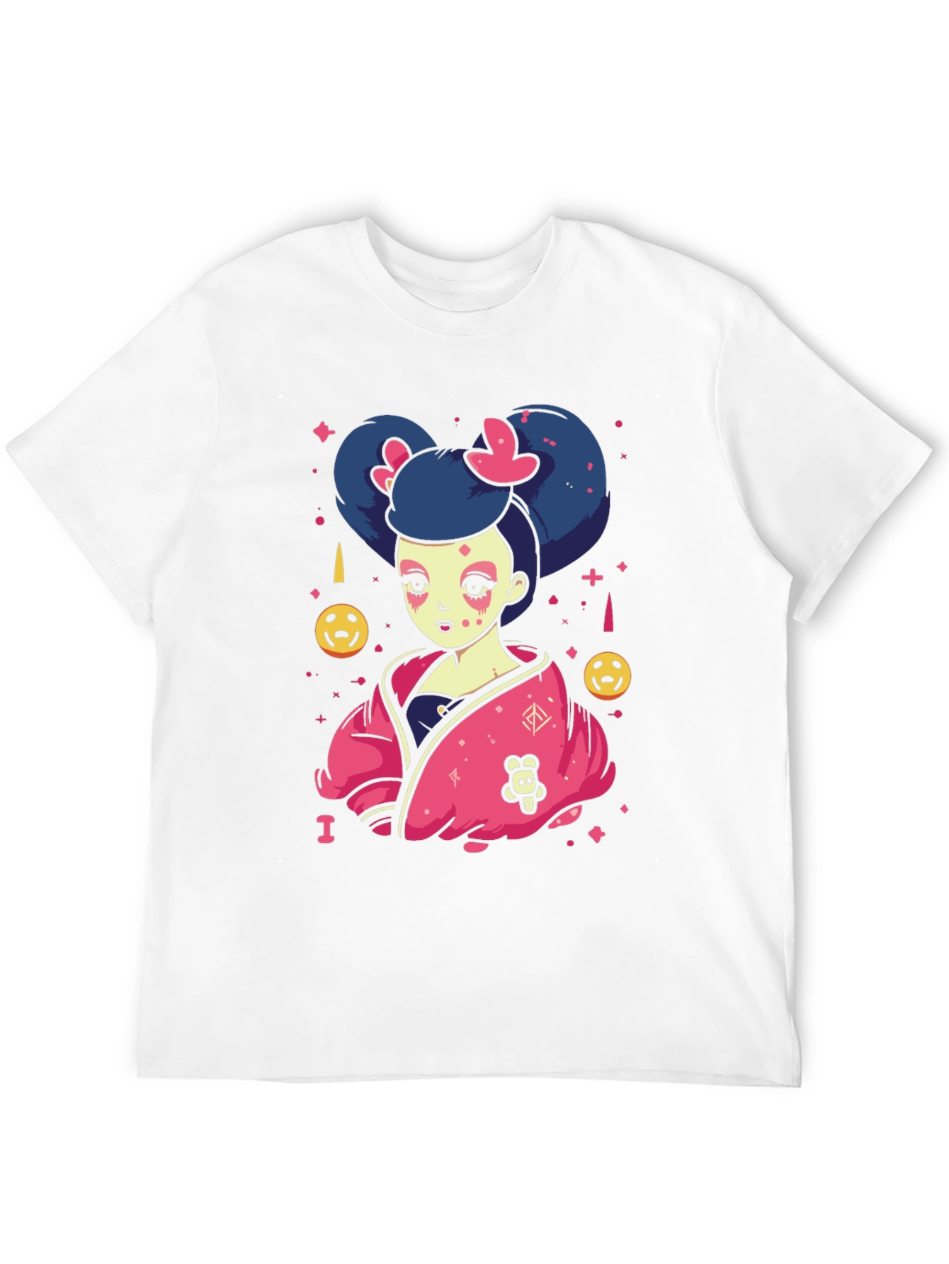 Black Anime Girl Graphic Black T-Shirt view 12