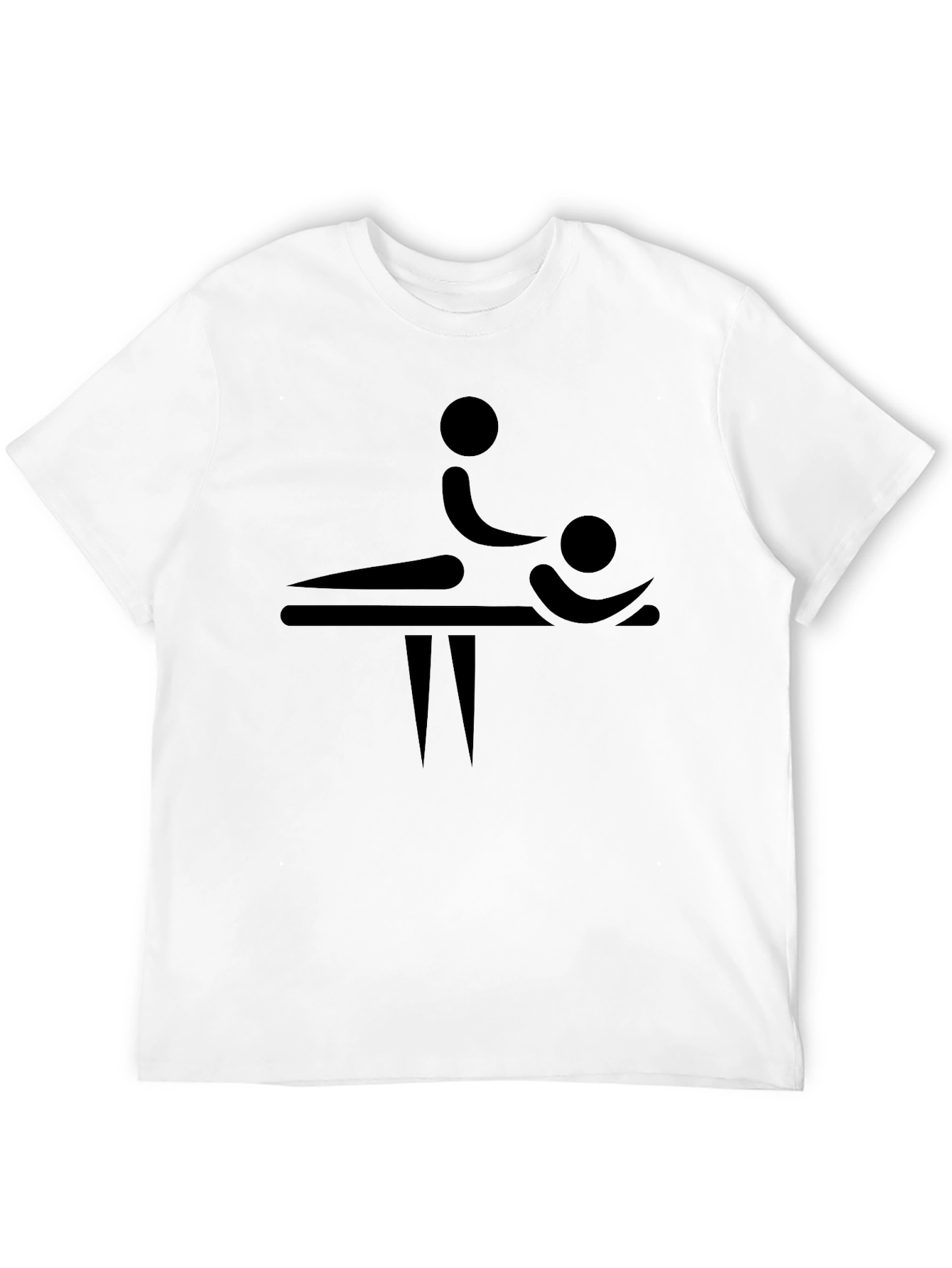 Black Massage Therapist T-Shirt - Black Graphic Tee view 12