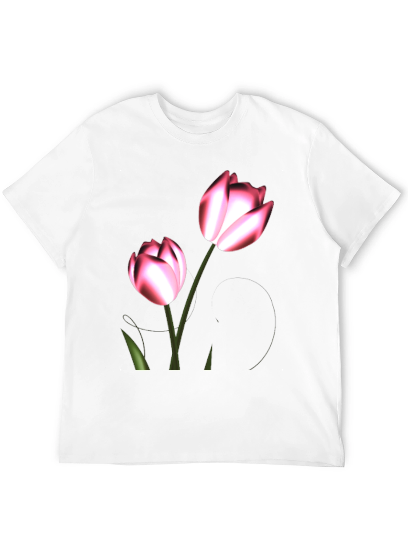 Black Floral Print Black T-Shirt view 12