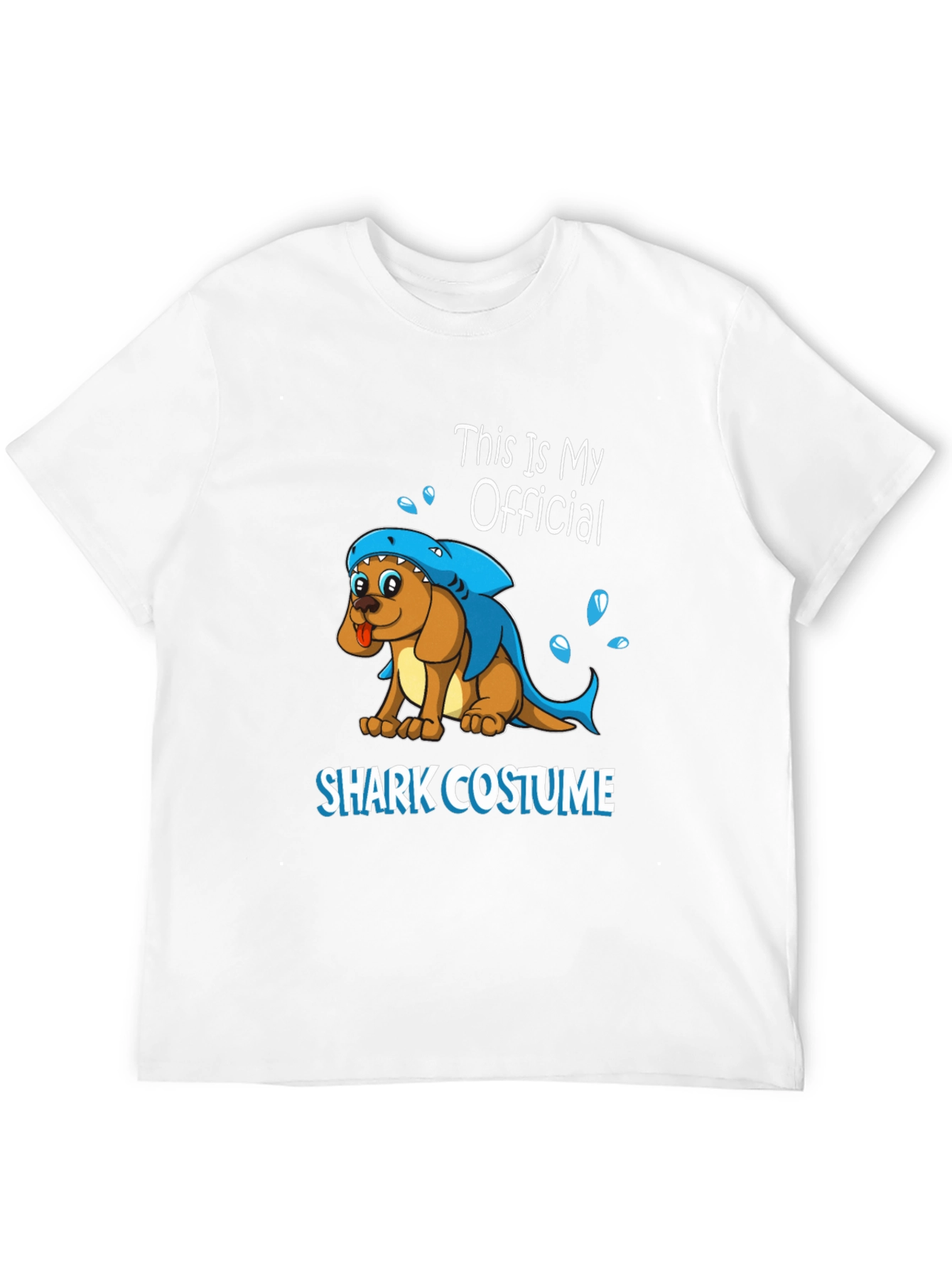 Black Dog Shark Costume Graphic T-Shirt view 12