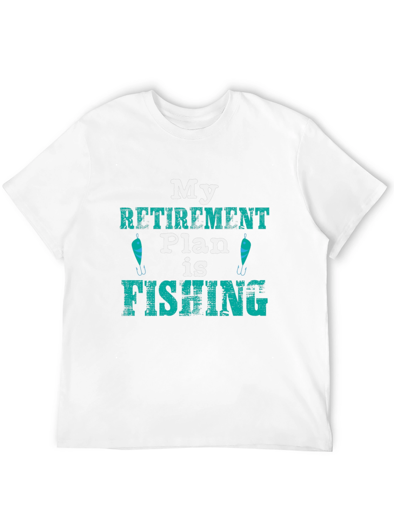 Black Fishing Retirement Plan T-Shirt view 12