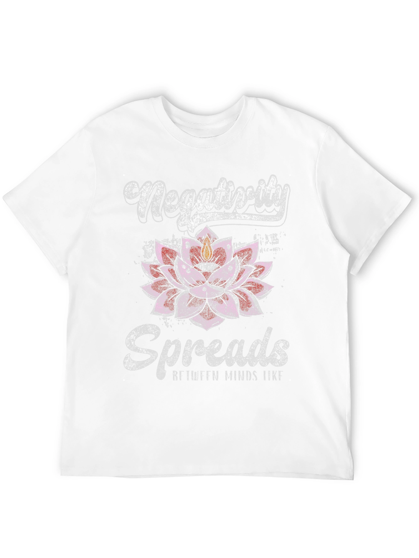 Black Negativity Spreads Lotus T-Shirt view 12