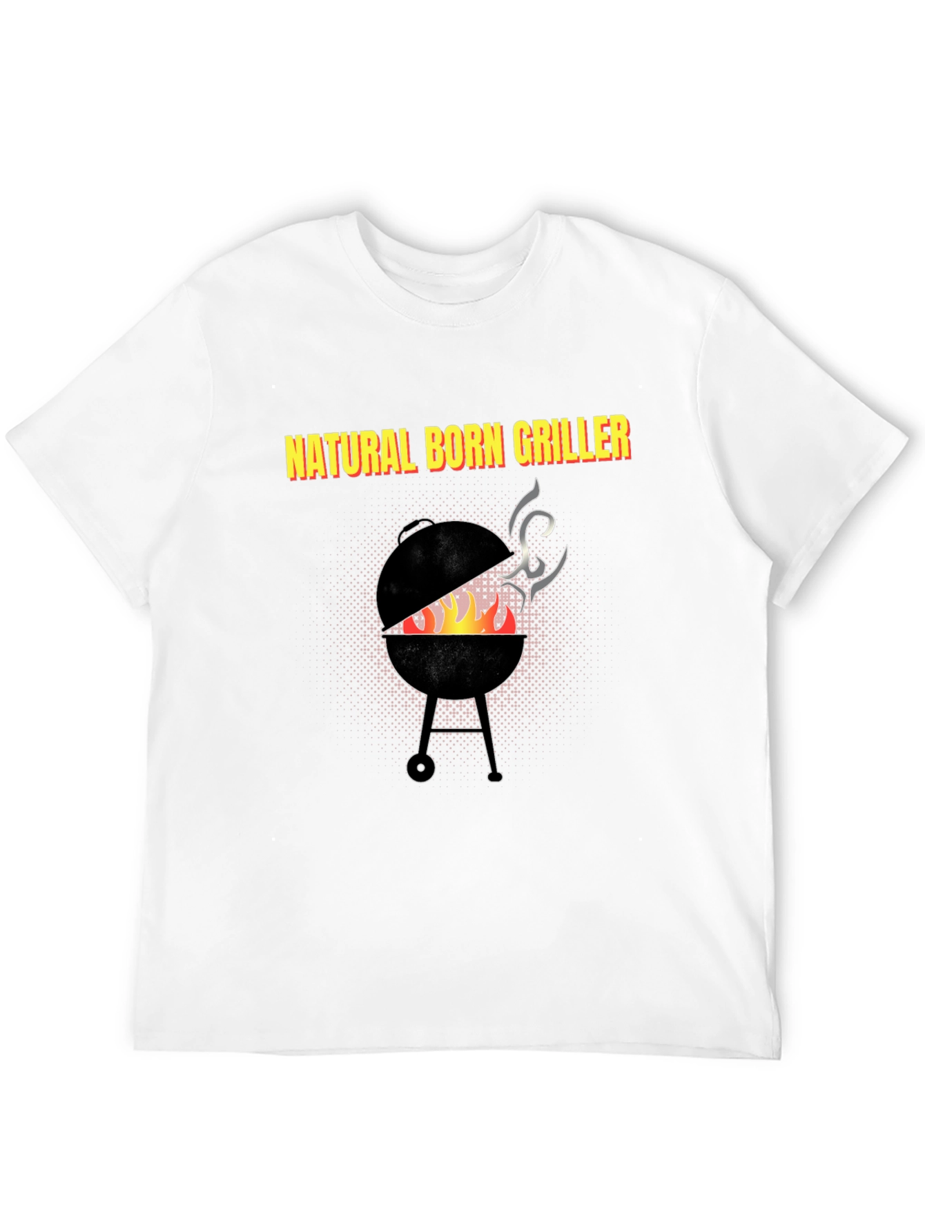 Black Natural Born Griller T-Shirt - BBQ Grill Master Tee view 12