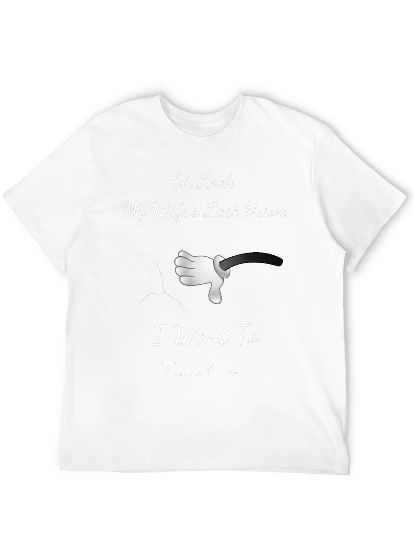 Black Humorous "My Wife's Last Nerve" Graphic Tee view 12