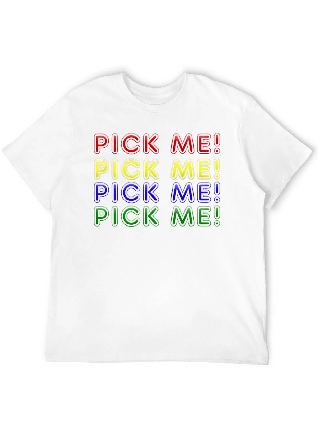 Black Pick Me! Graphic T-Shirt - Bold Colorful Design view 12