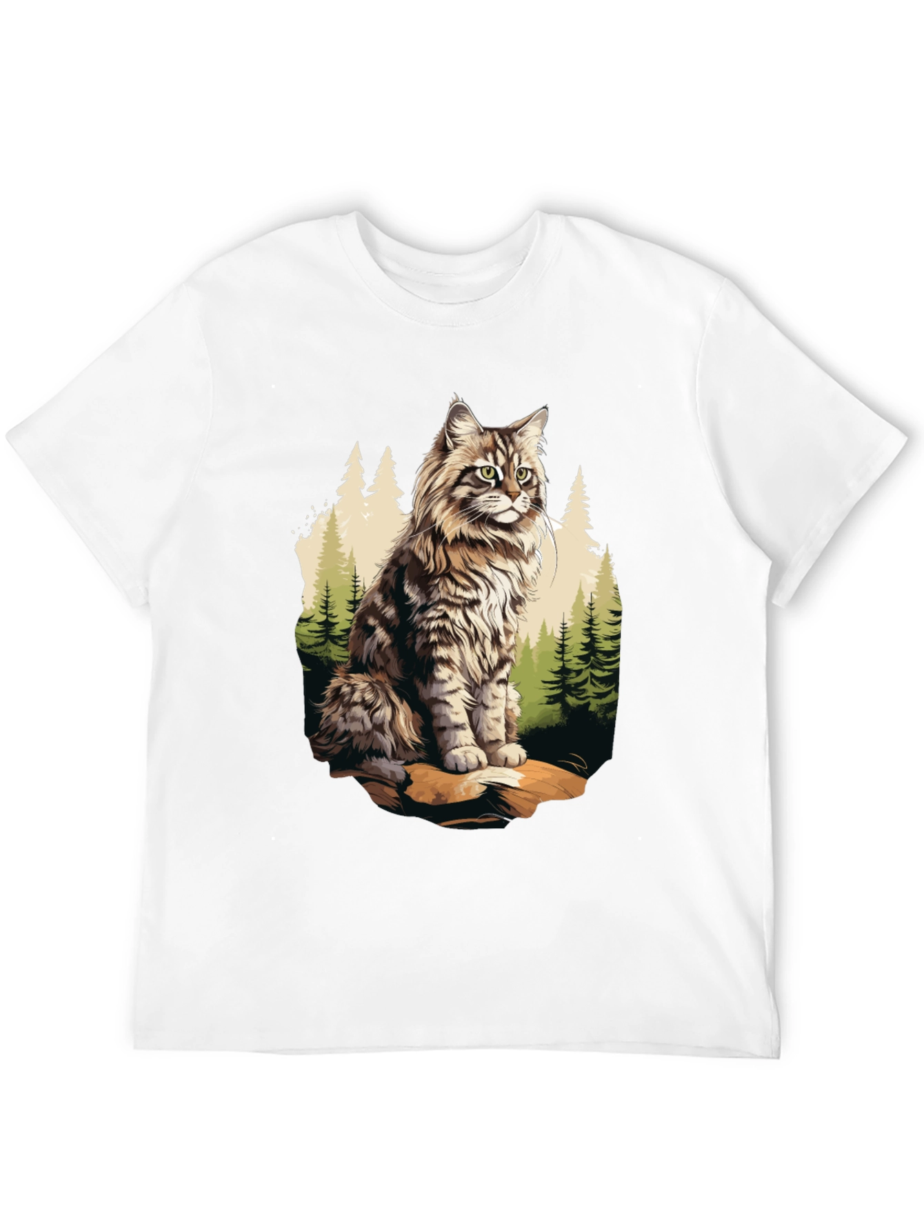 Black Cat in the Woods Graphic Tee view 12