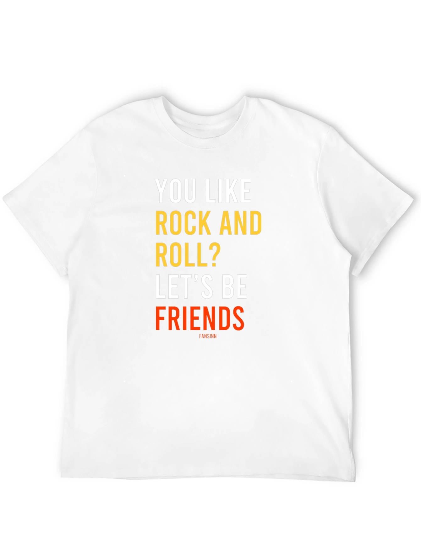 Black Rock and Roll Fan T-Shirt - Let's Be Friends view 12