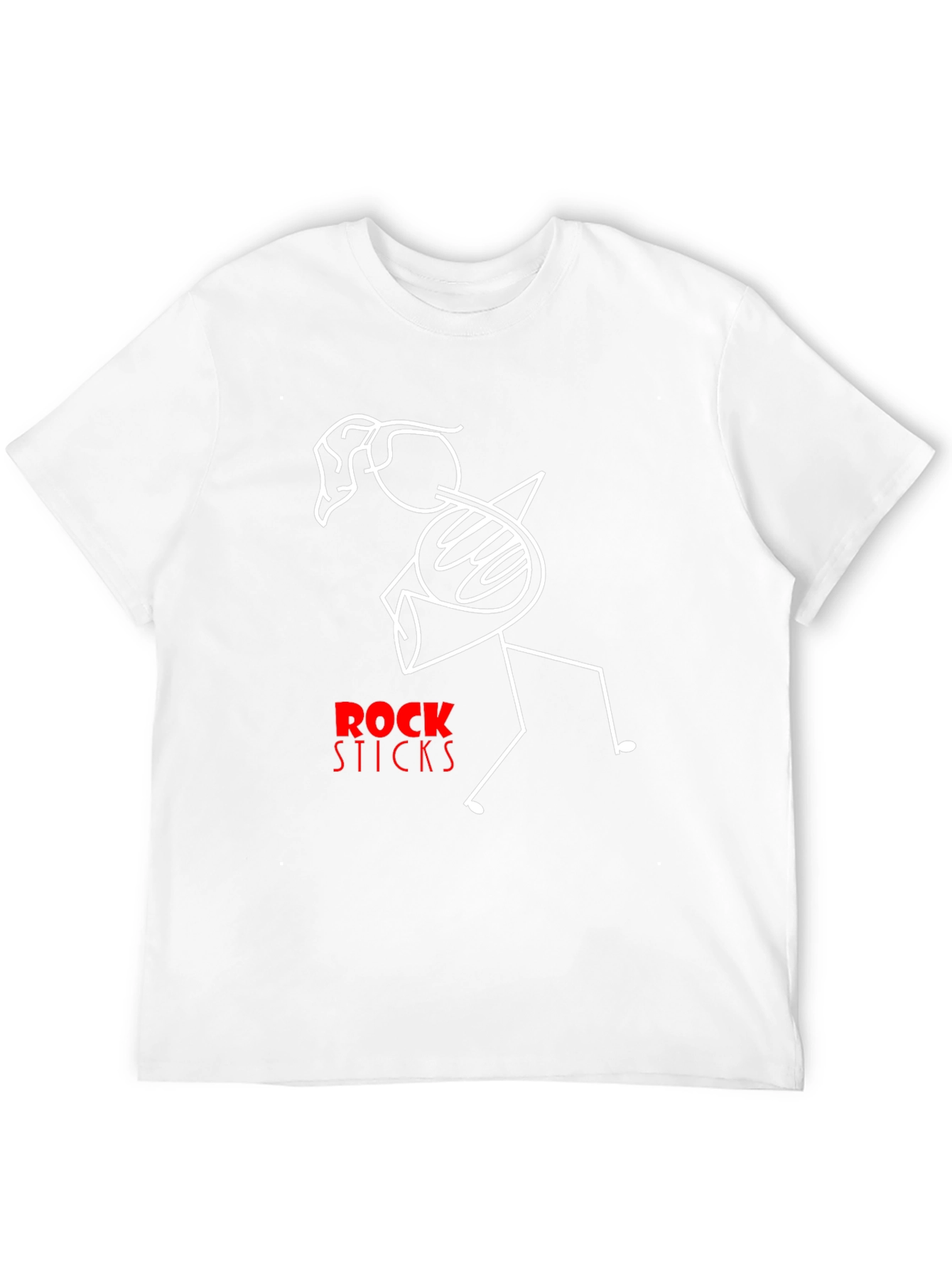 Black Rock Sticks Graphic Tee - Black Cotton T-Shirt view 12