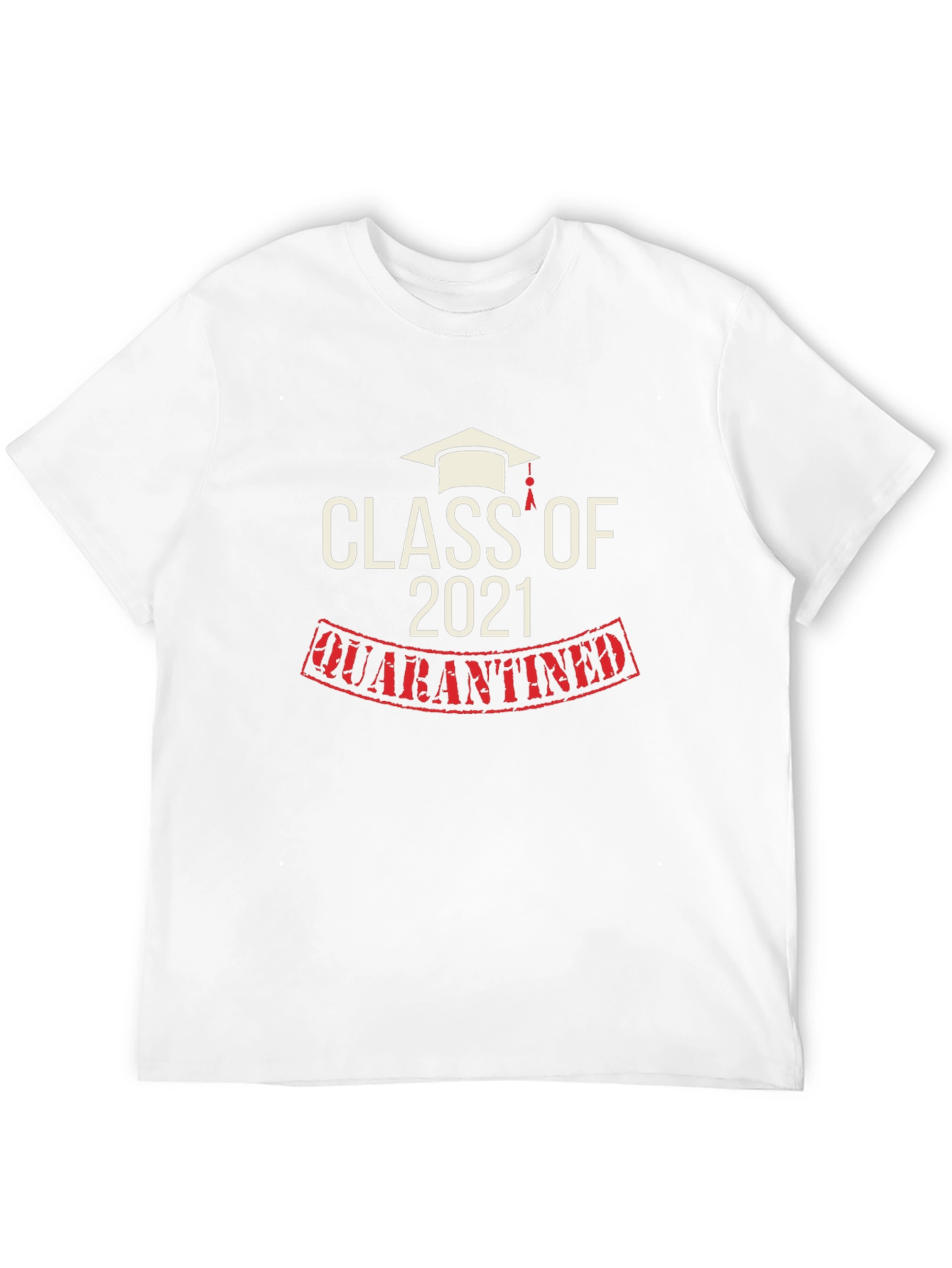 Black Class of 2021 Quarantined Black T-Shirt view 12