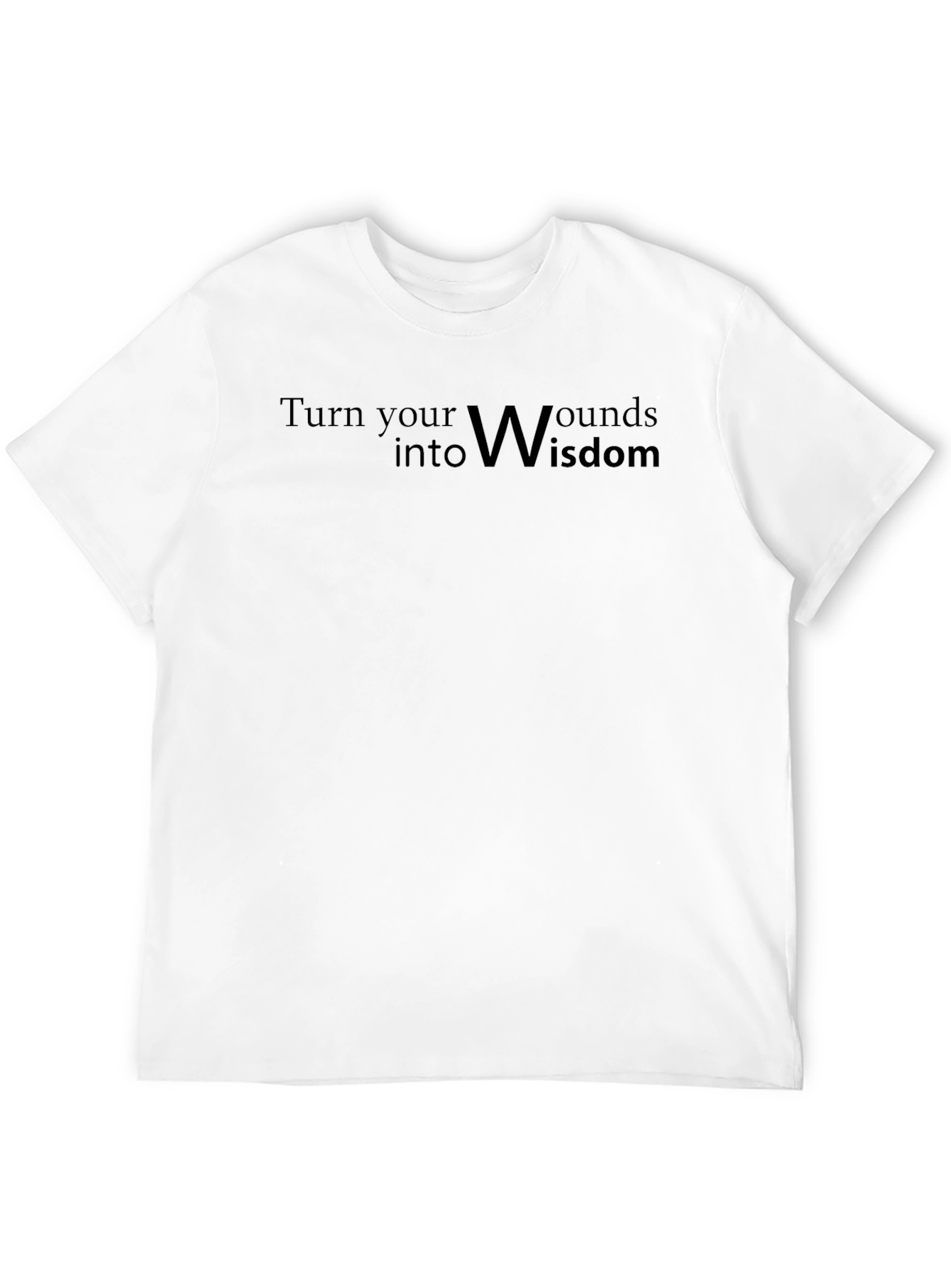 Black Inspirational T-Shirt: Turn Wounds into Wisdom view 12