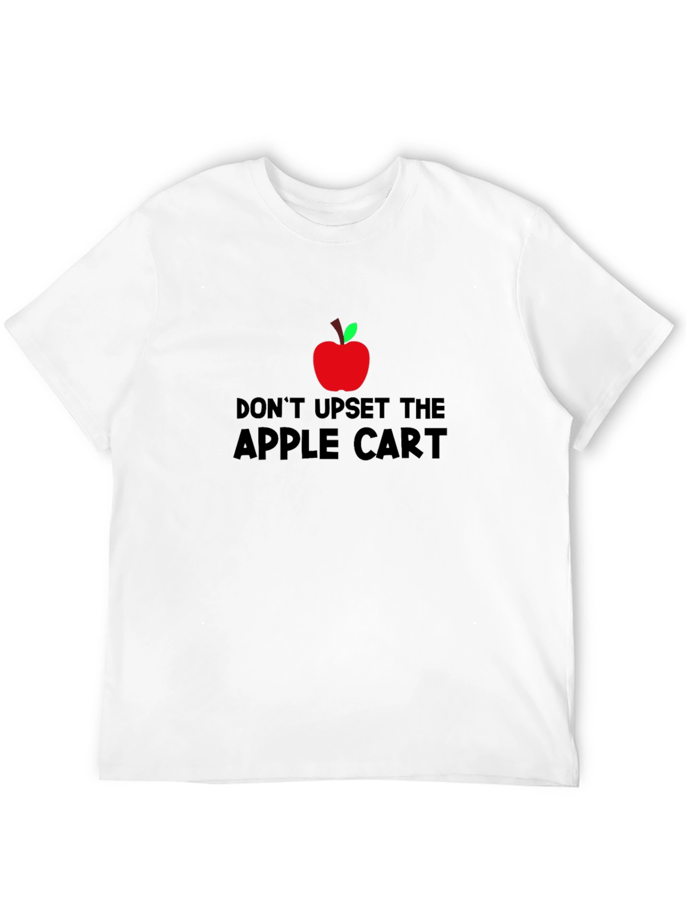 Black Don't Upset the Apple Cart T-Shirt - Black view 12