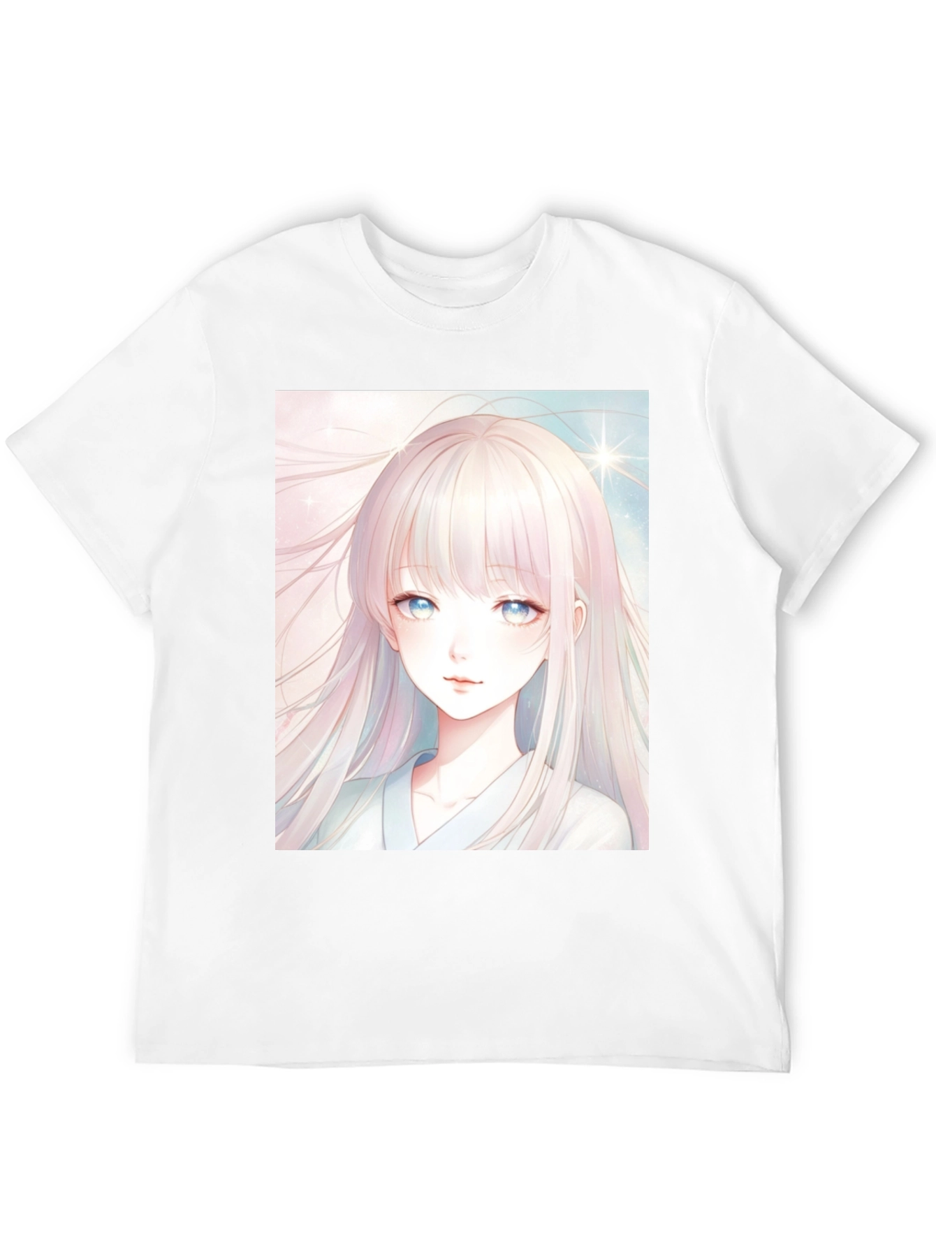 Black Anime Girl Graphic Black T-Shirt view 12