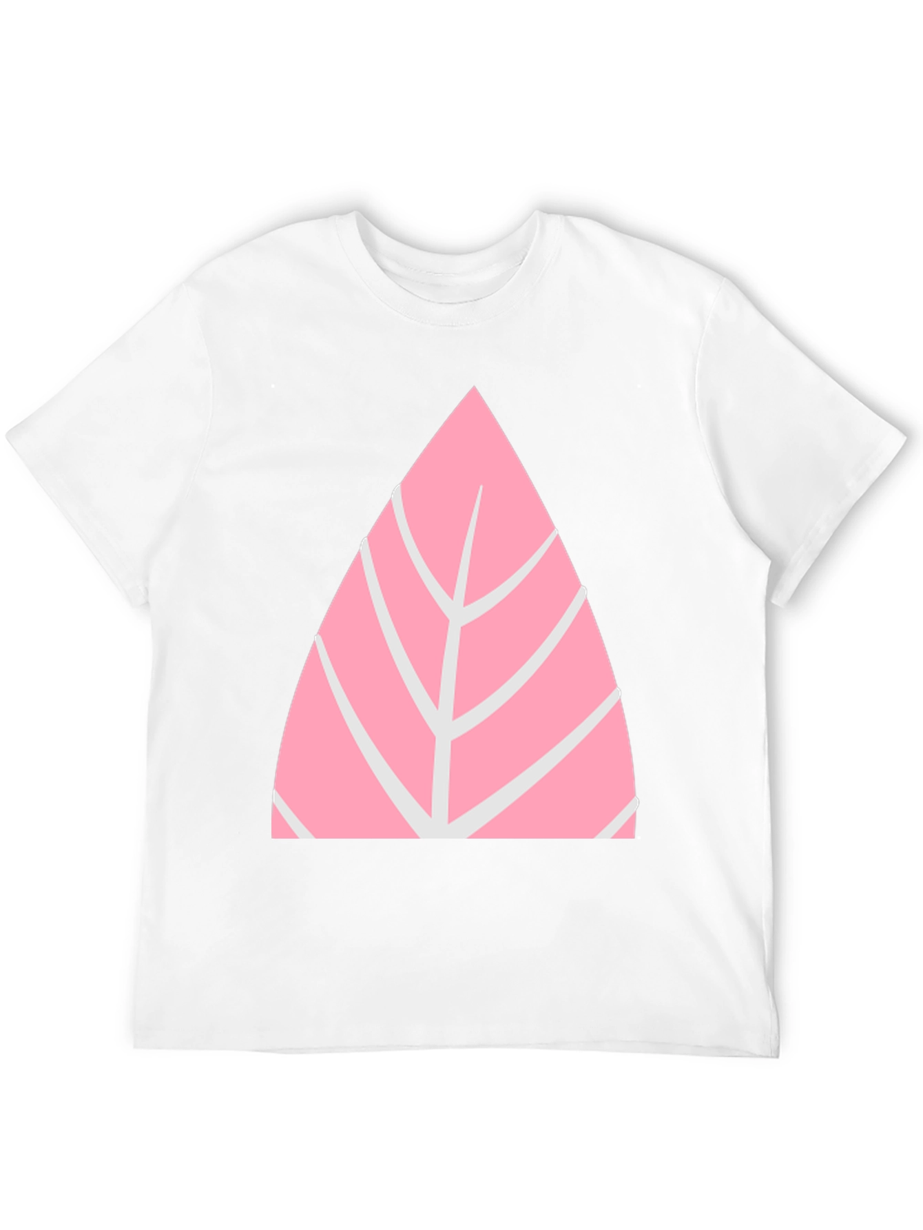 Black Pink Leaf Graphic Tee - Casual Style view 12