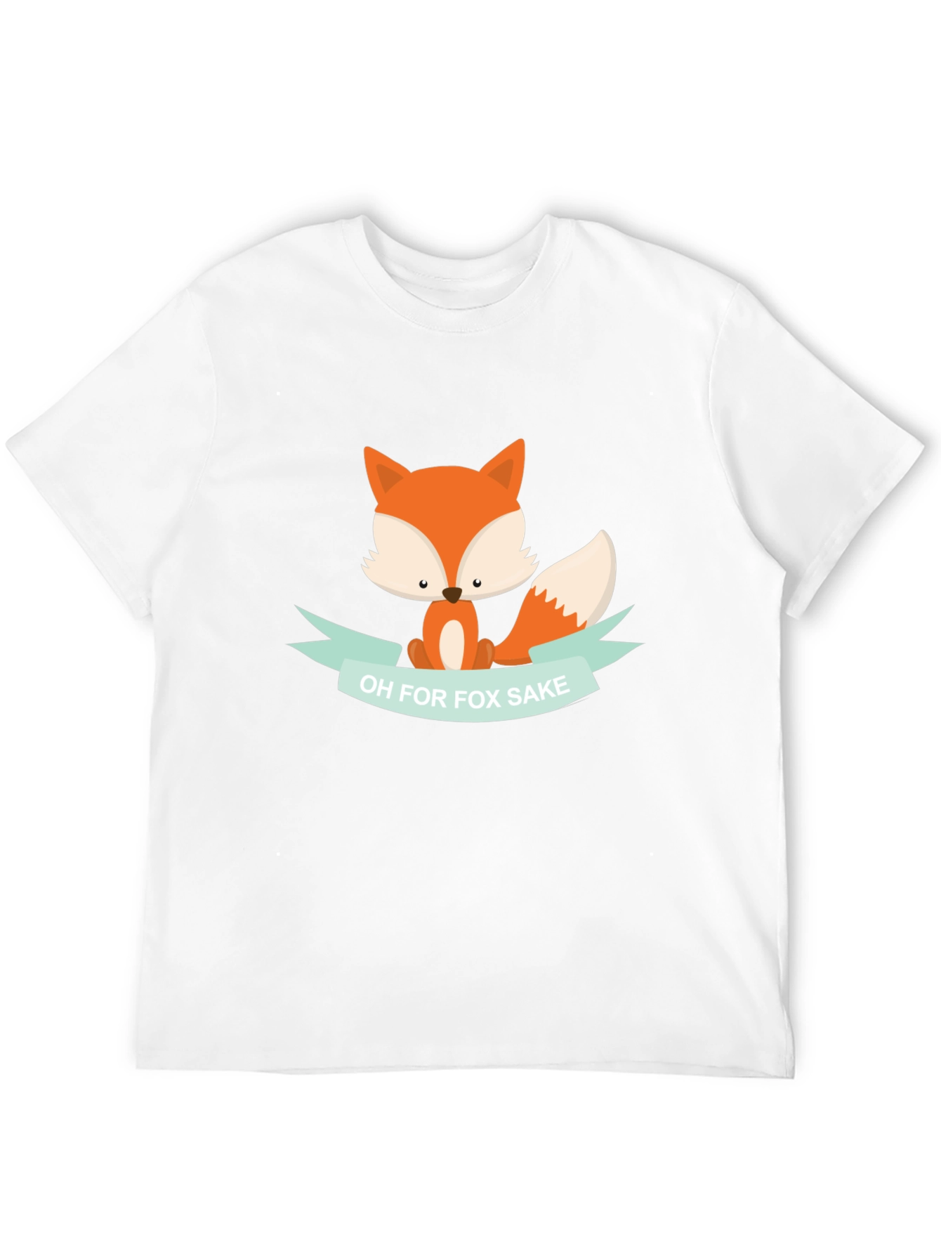Black Funny Fox T-Shirt - Oh for Fox Sake! view 12
