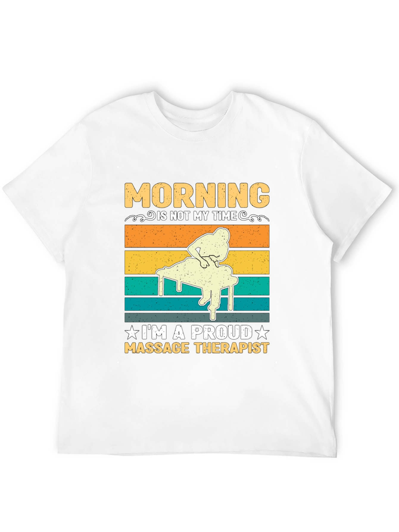 Black Massage Therapist T-Shirt - Morning Not My Time view 12