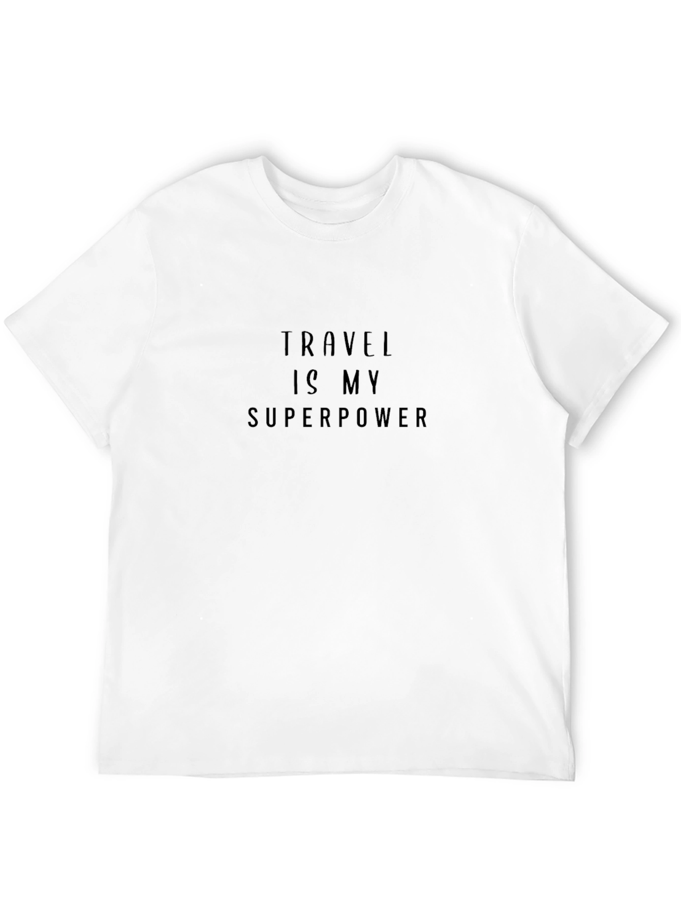 Black Travel is My Superpower Black T-Shirt view 12