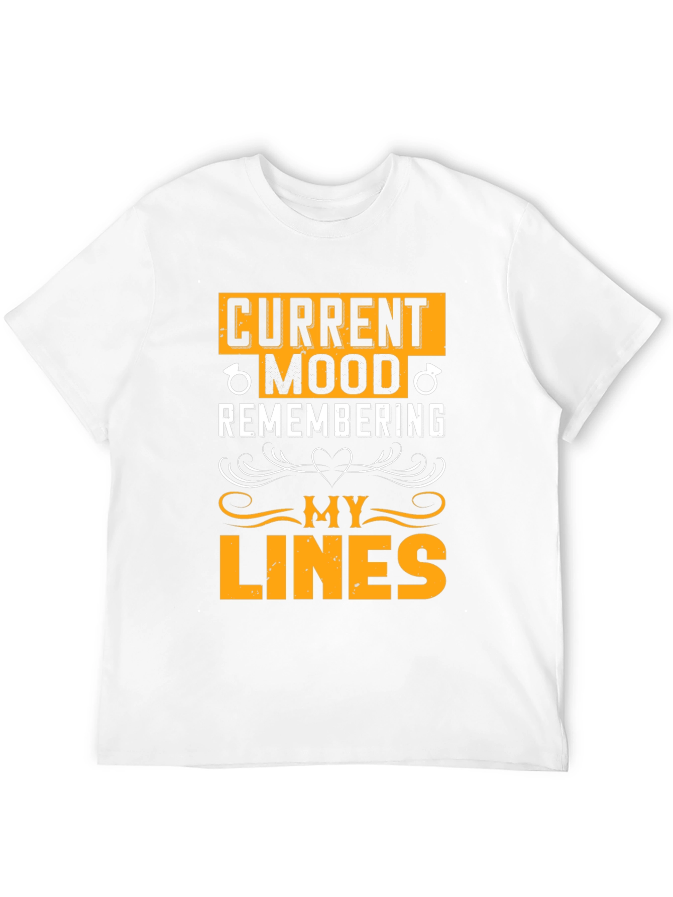 Black Current Mood Remembering My Lines Black Graphic Tee view 12