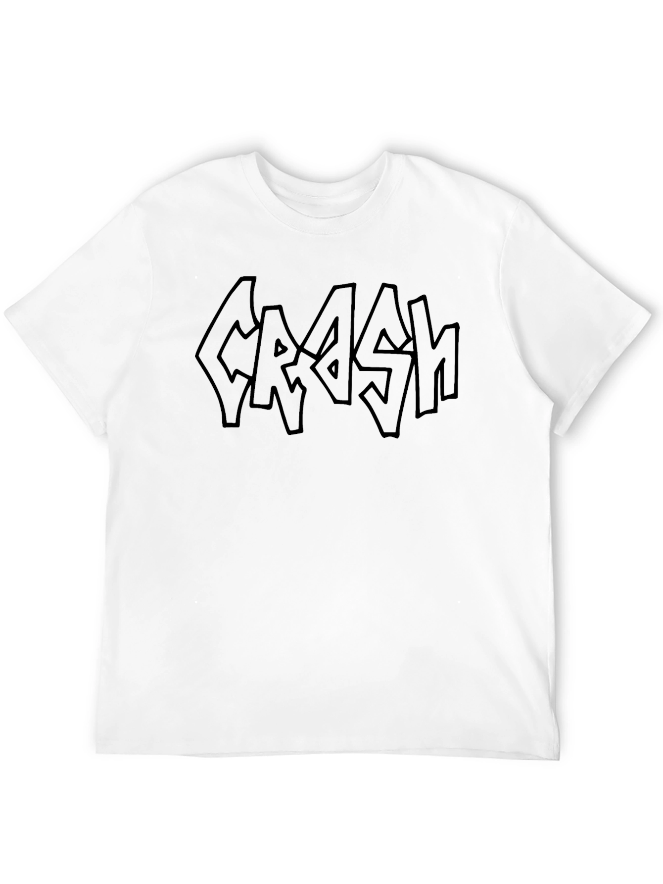 Black CRASH Graphic Tee - Edgy Style view 12
