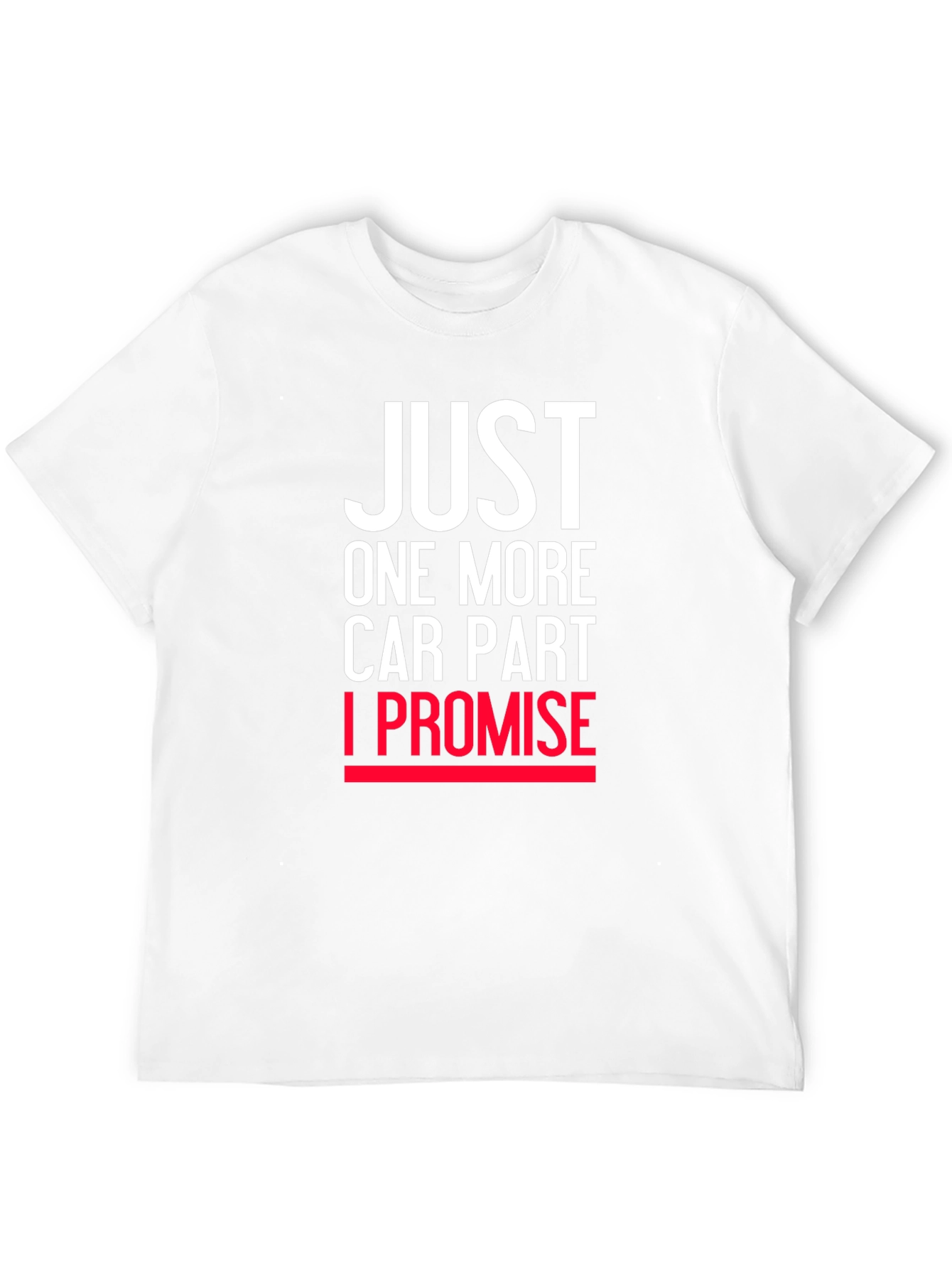 Black Just One More Car Part T-Shirt view 12