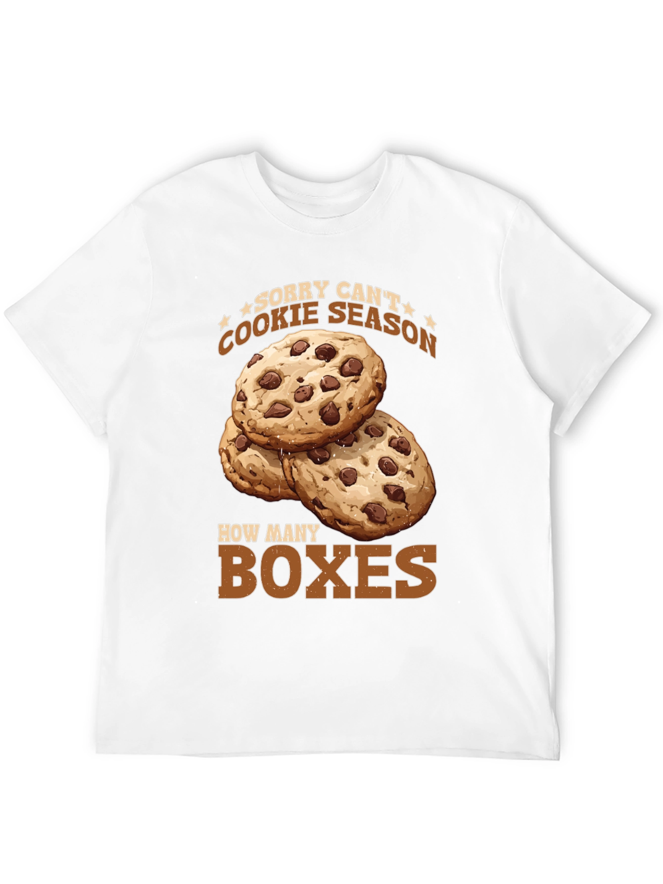 Black Funny Cookie Season T-Shirt - How Many Boxes? view 12