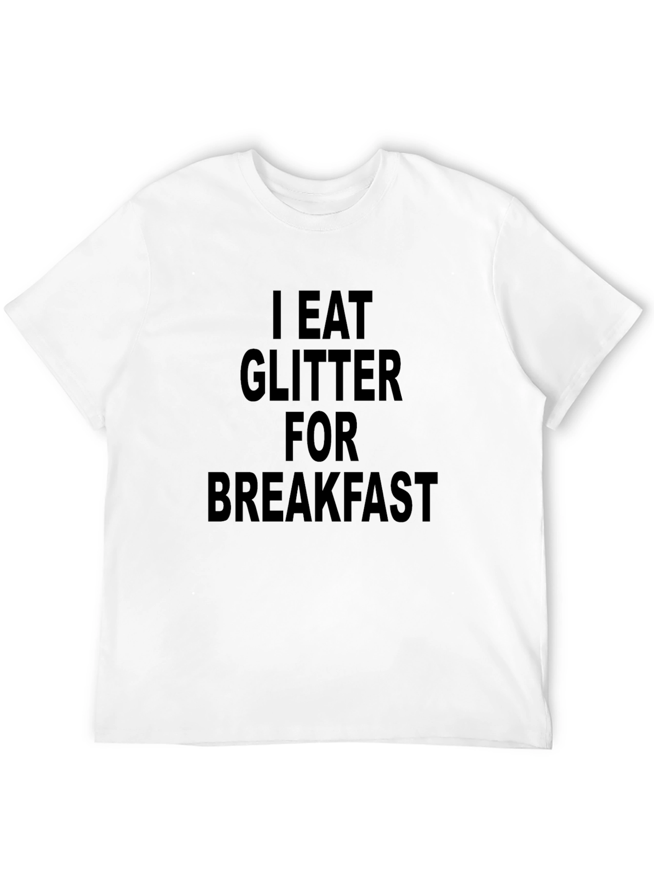 Black I Eat Glitter For Breakfast Graphic T-Shirt view 12
