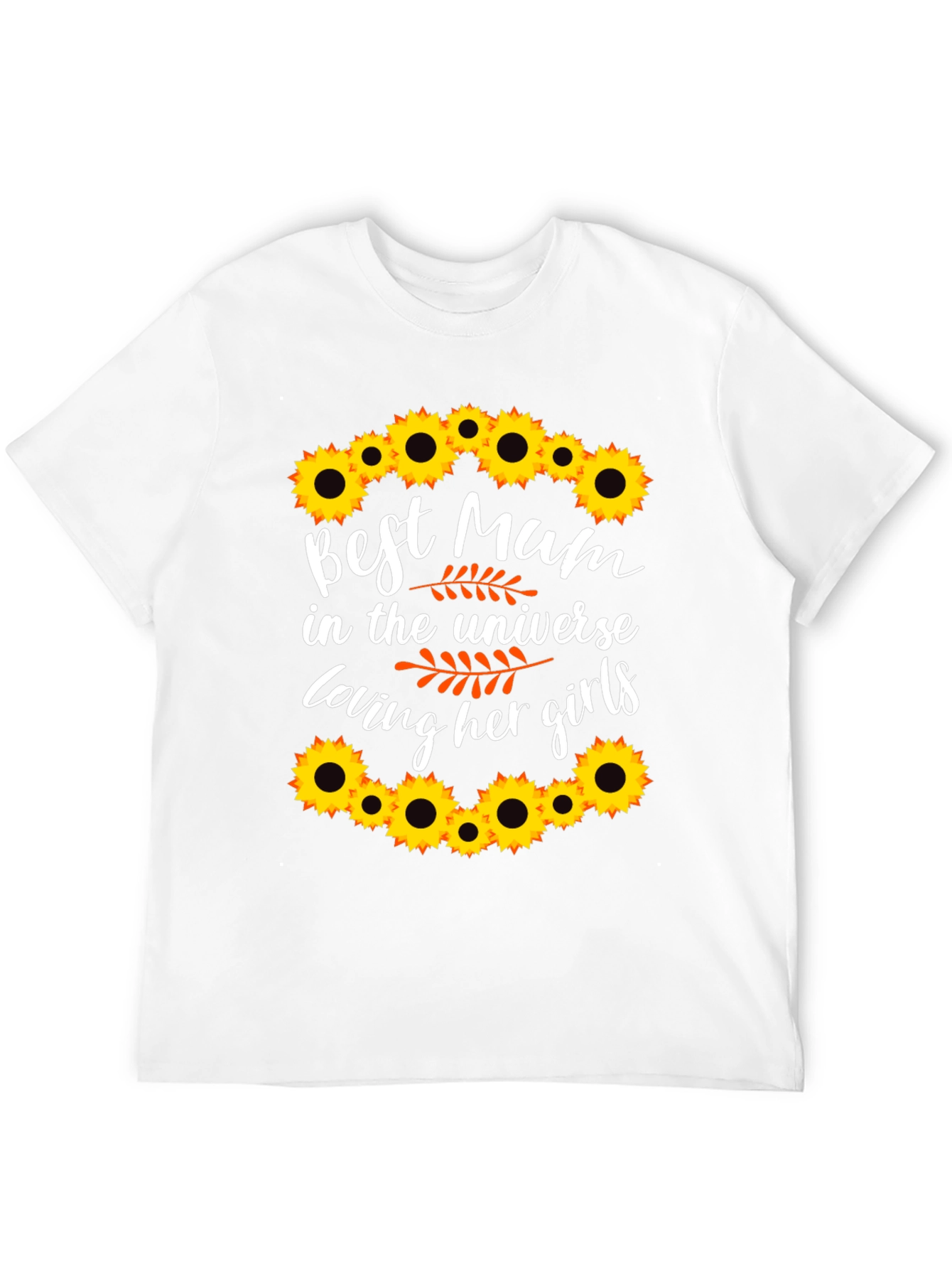 Black Best Mum Ever Sunflower Graphic Tee view 12