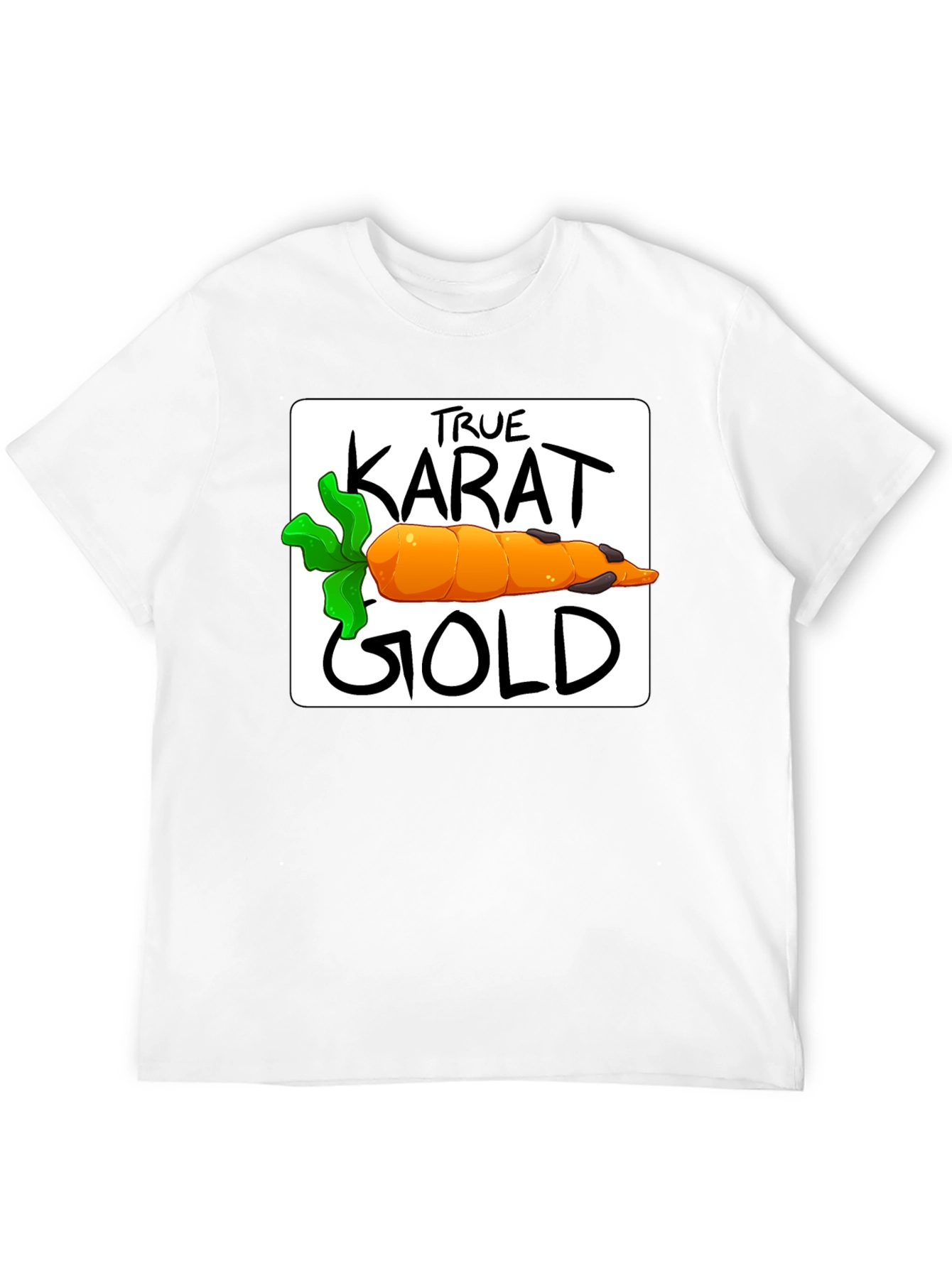 Black True Karat Gold Carrot Graphic Tee view 12