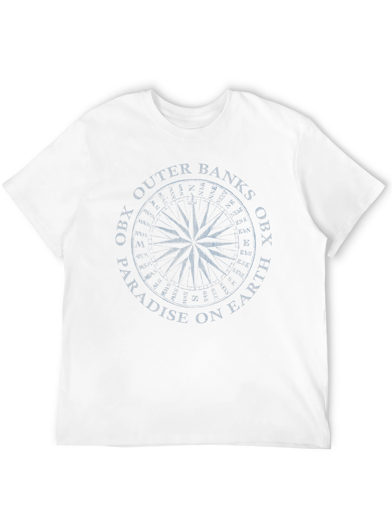Black Outer Banks Compass Black T-Shirt view 12