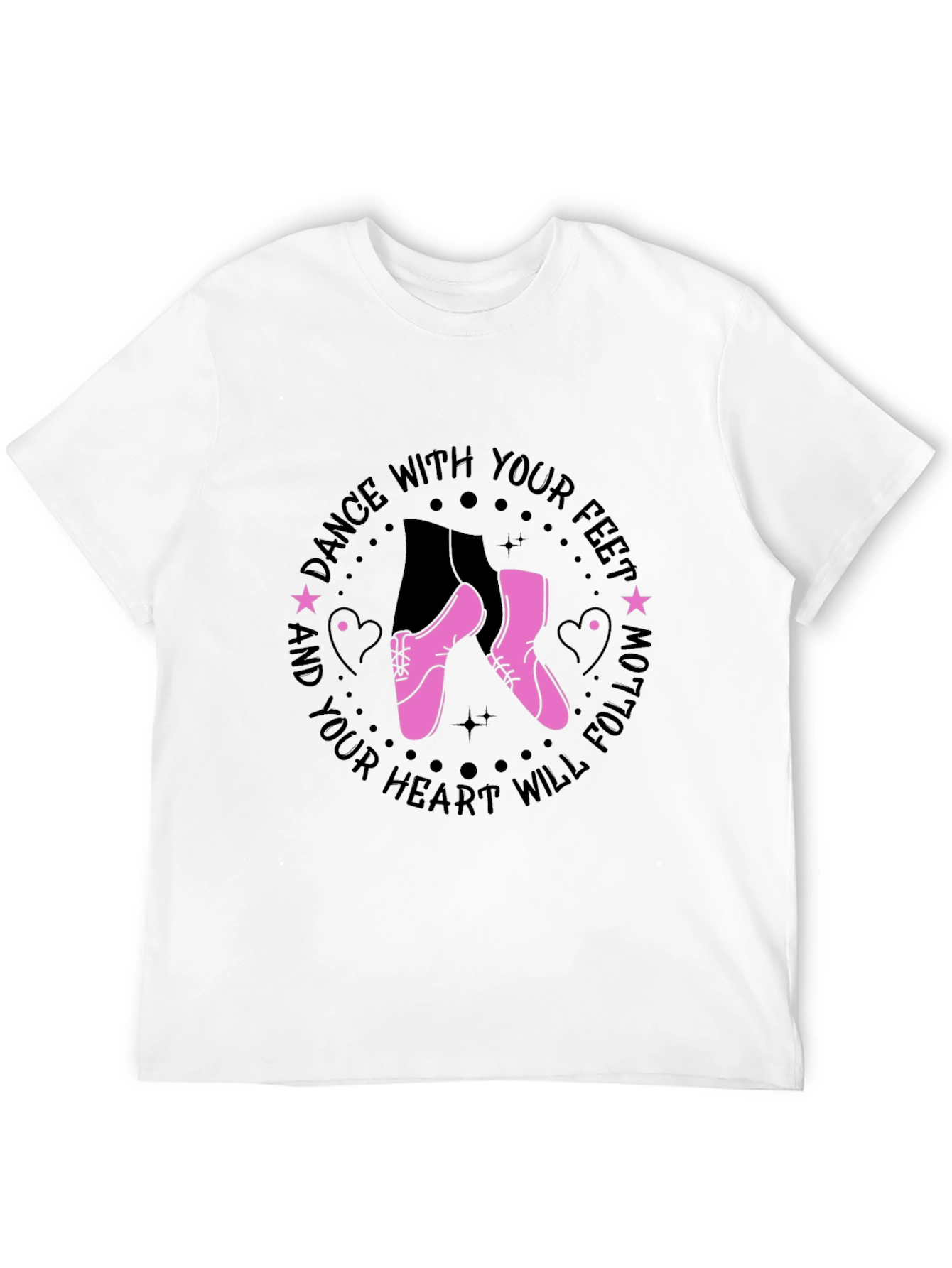 Black Dance With Your Feet Graphic Tee view 12