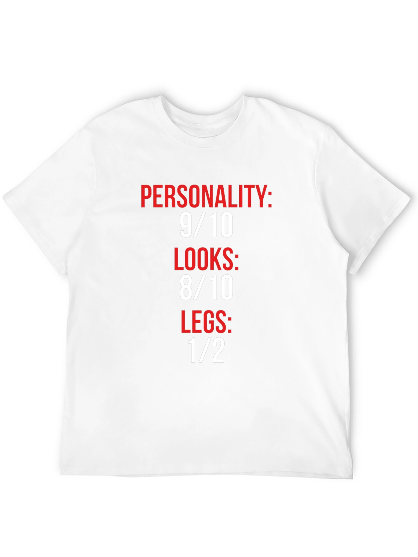 Black Humorous Graphic Tee: Personality, Looks, Legs view 12