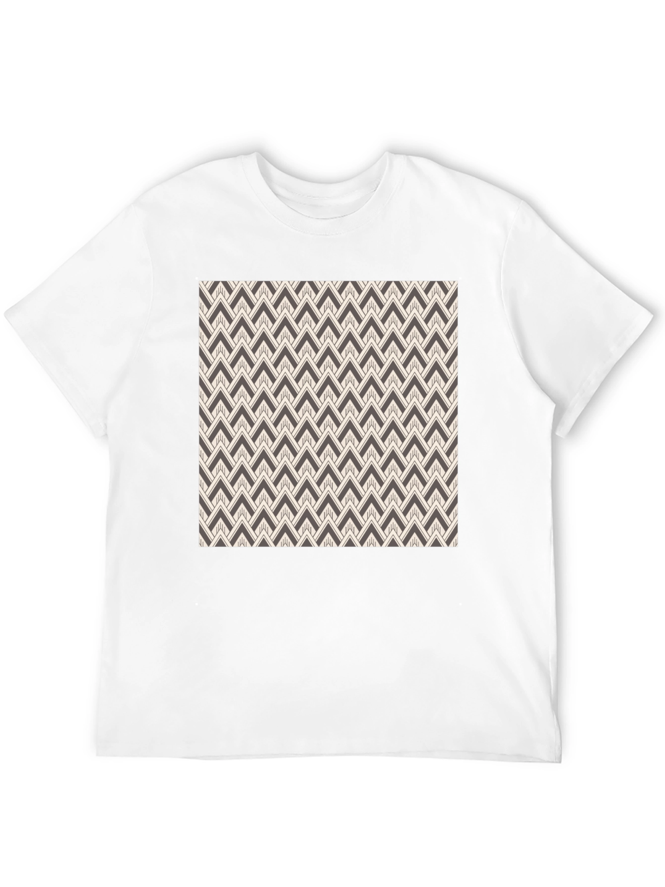 Black Abstract Pattern Black Tee view 12