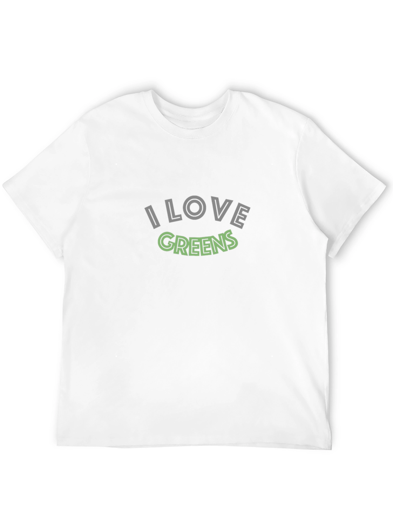 Black I Love Greens T-Shirt - Soft Cotton Blend view 12