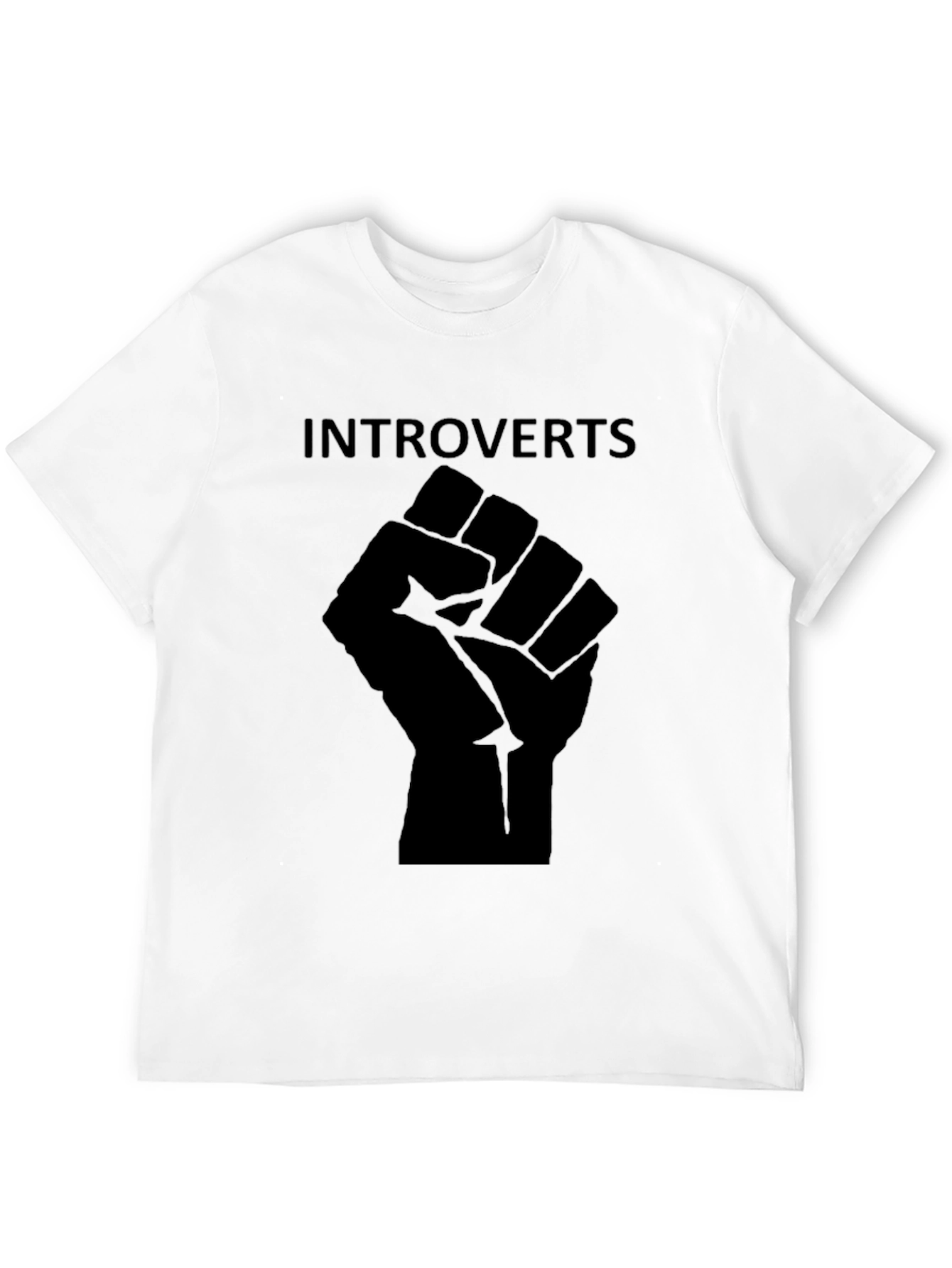 Black Introverts Unite Black Graphic Tee view 12