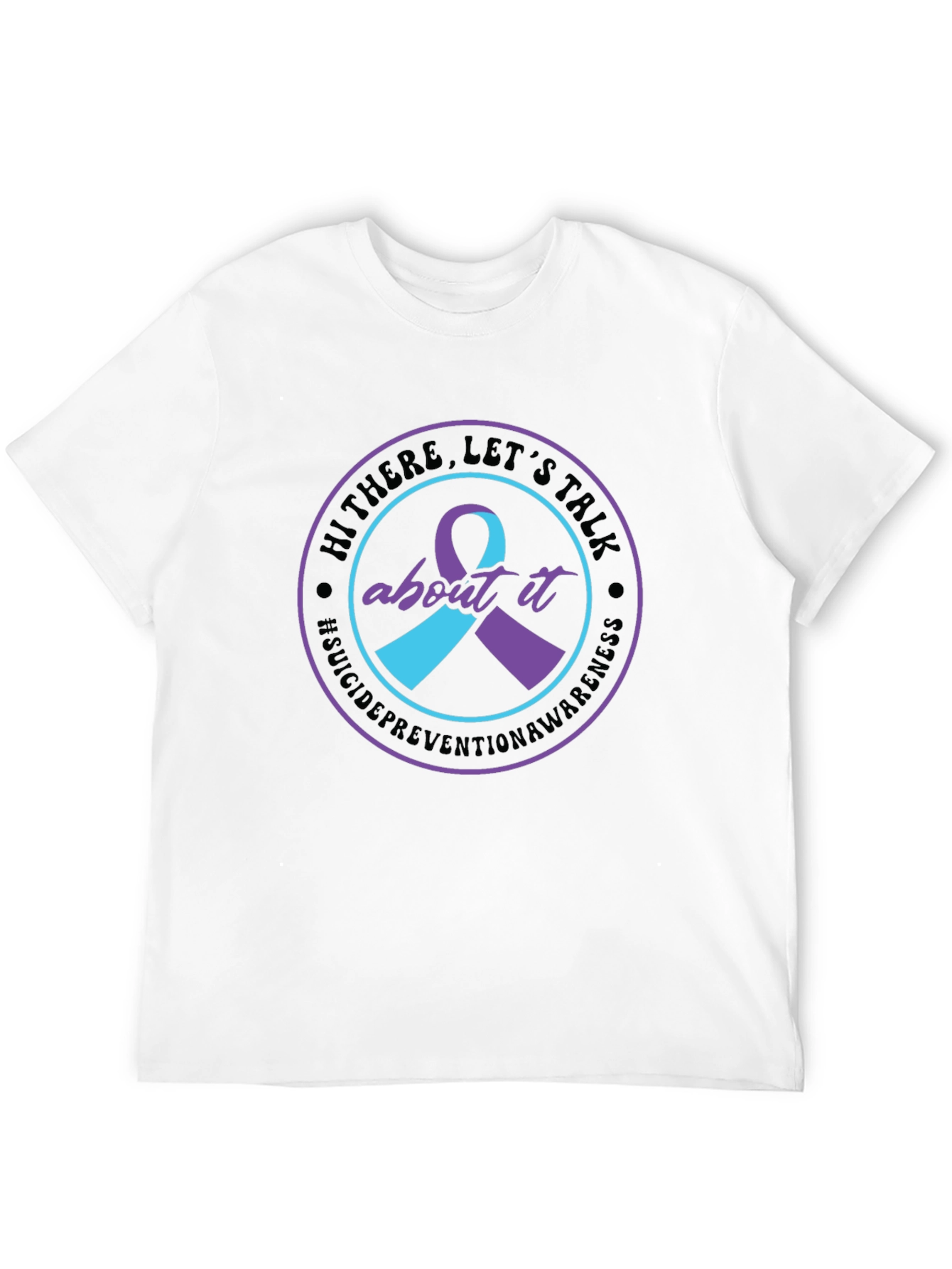 Black Suicide Prevention Awareness T-Shirt view 12
