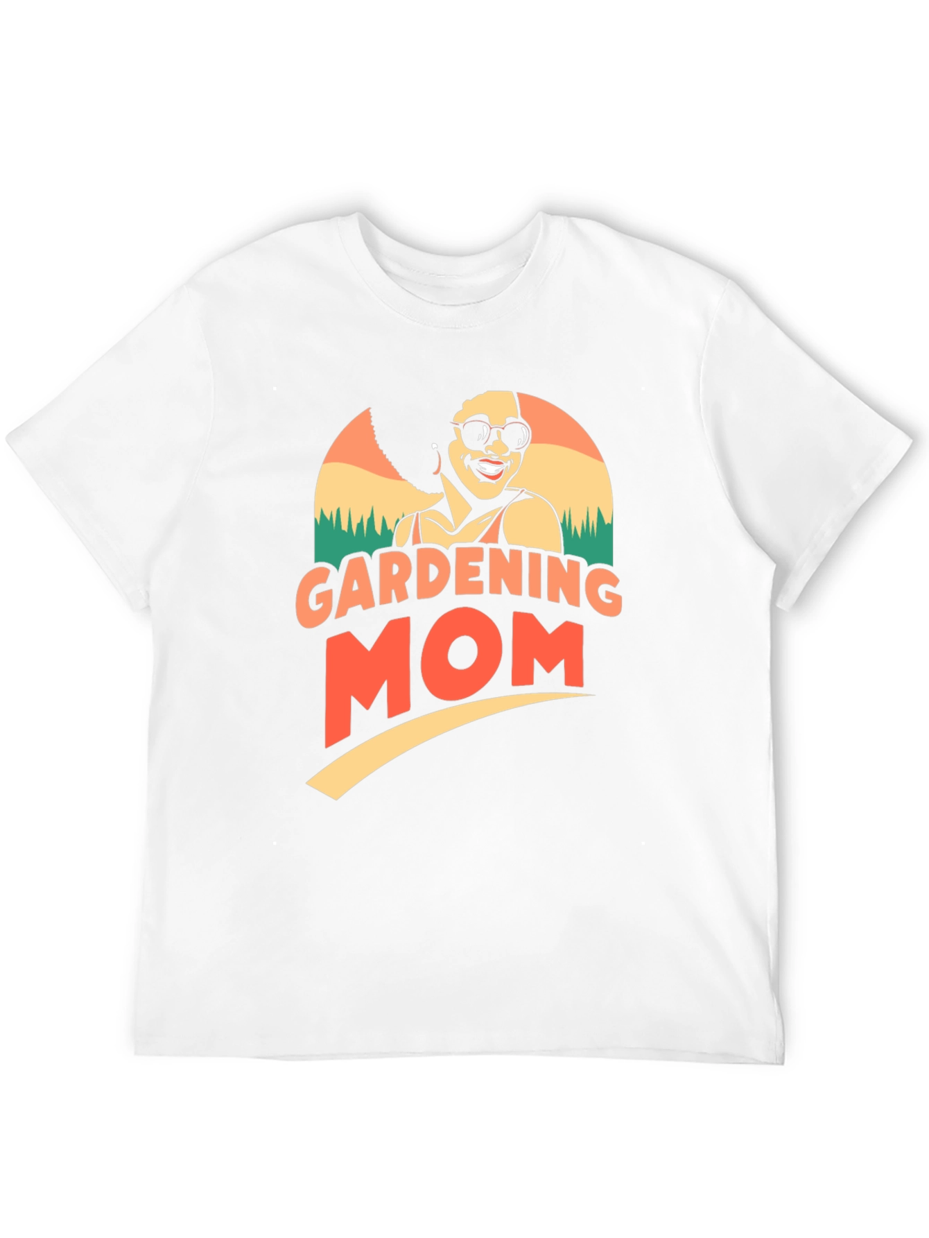 Black Gardening Mom T-Shirt view 12