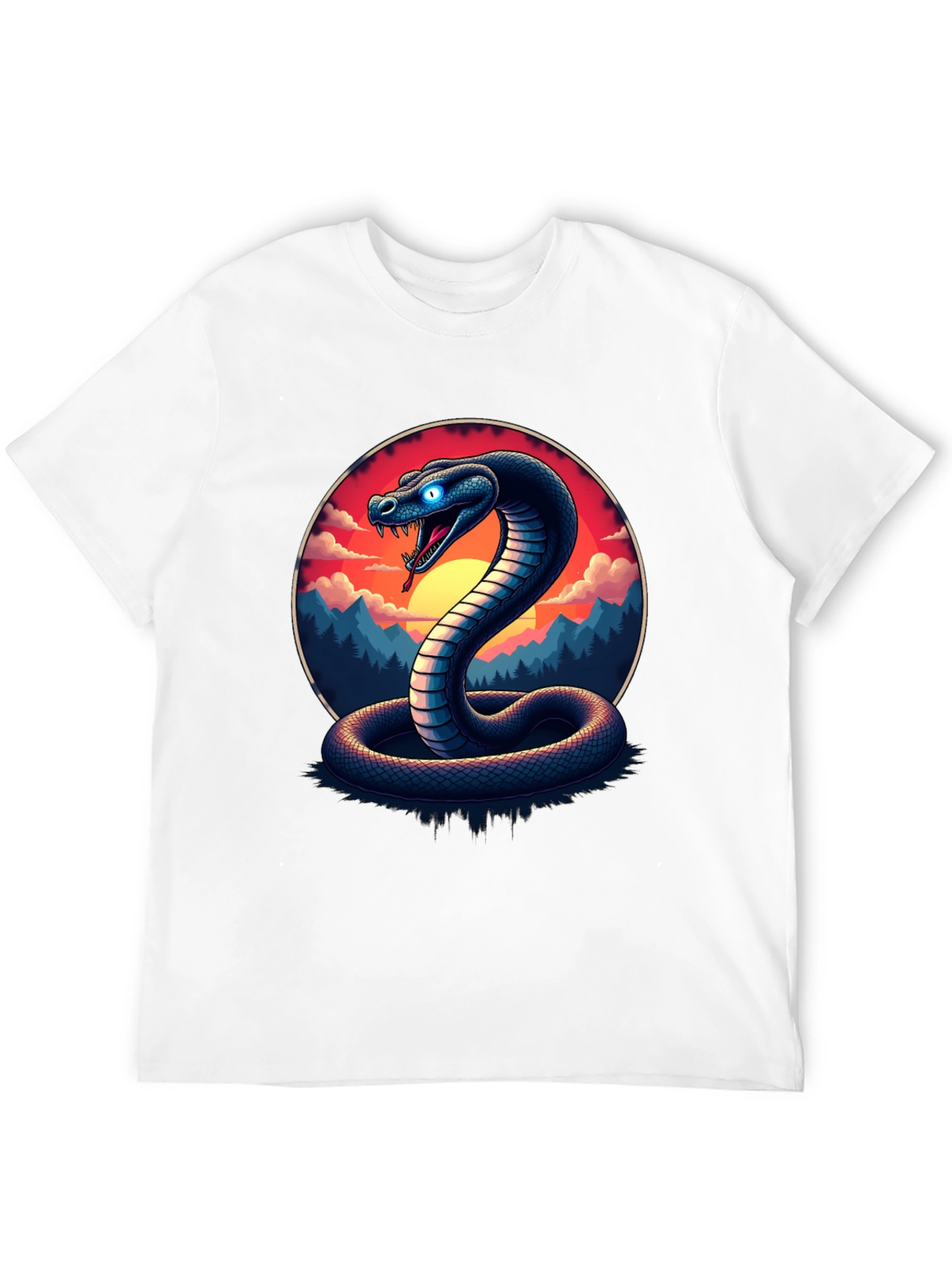 Black Cobra T-Shirt - Snake Graphic Tee view 12