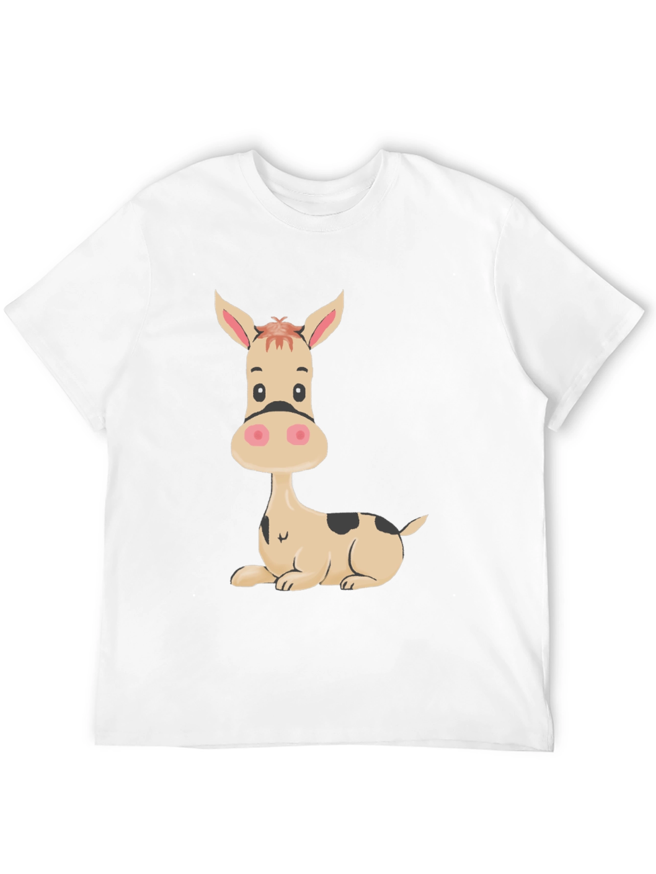 Black Funny Donkey Graphic Tee - Black Cotton T-Shirt view 12