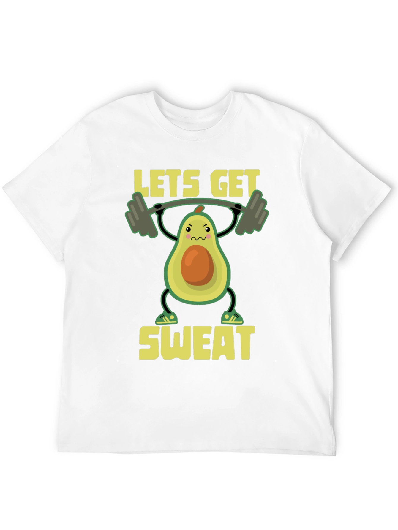 Black Funny Workout Avocado T-Shirt - Let's Get Sweat! view 12