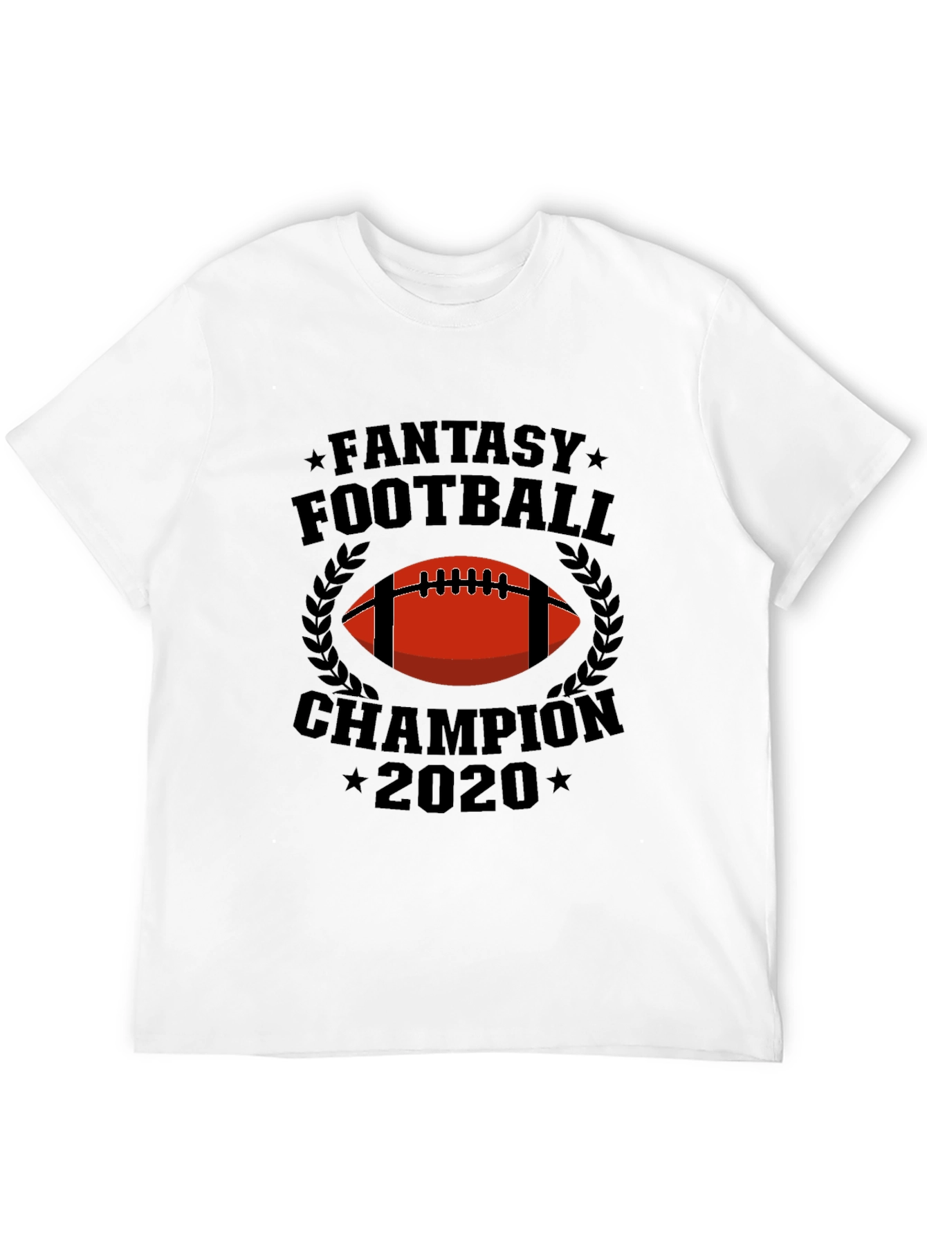 Black Fantasy Football Champion 2020 Graphic Tee view 12