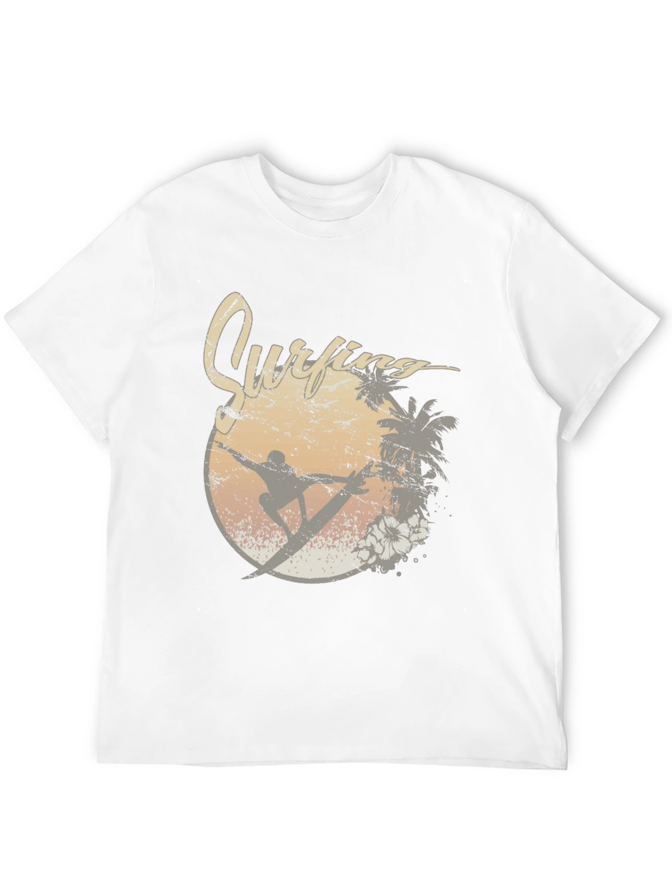 Black Vintage Surfing Graphic Tee view 12