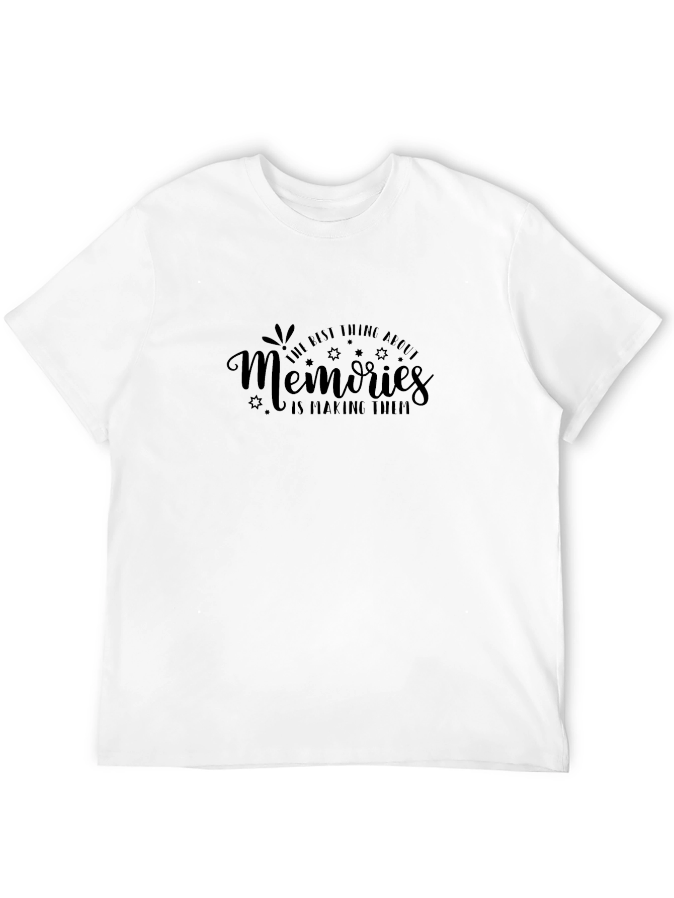 Black Memories T-Shirt - Black Crew Neck view 12