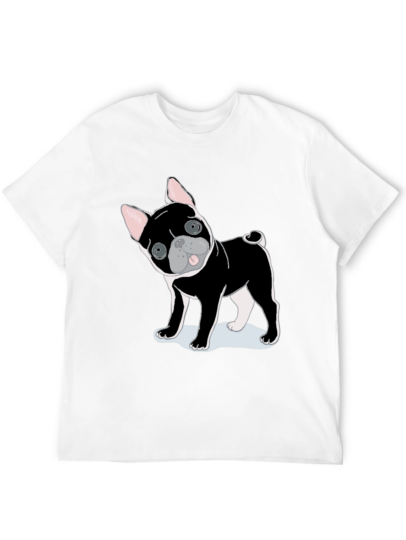 Black Dog Graphic Tee - Cute Puppy Shirt view 12