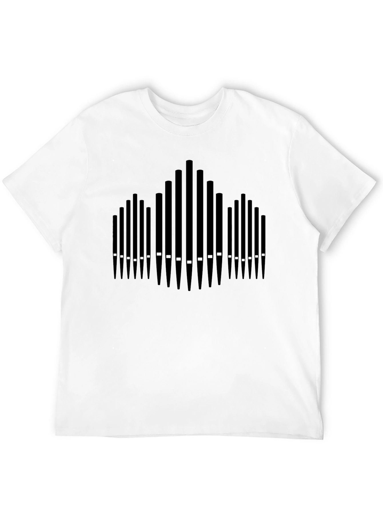Black Organ Pipe Graphic Tee - Classic Black T-Shirt view 12