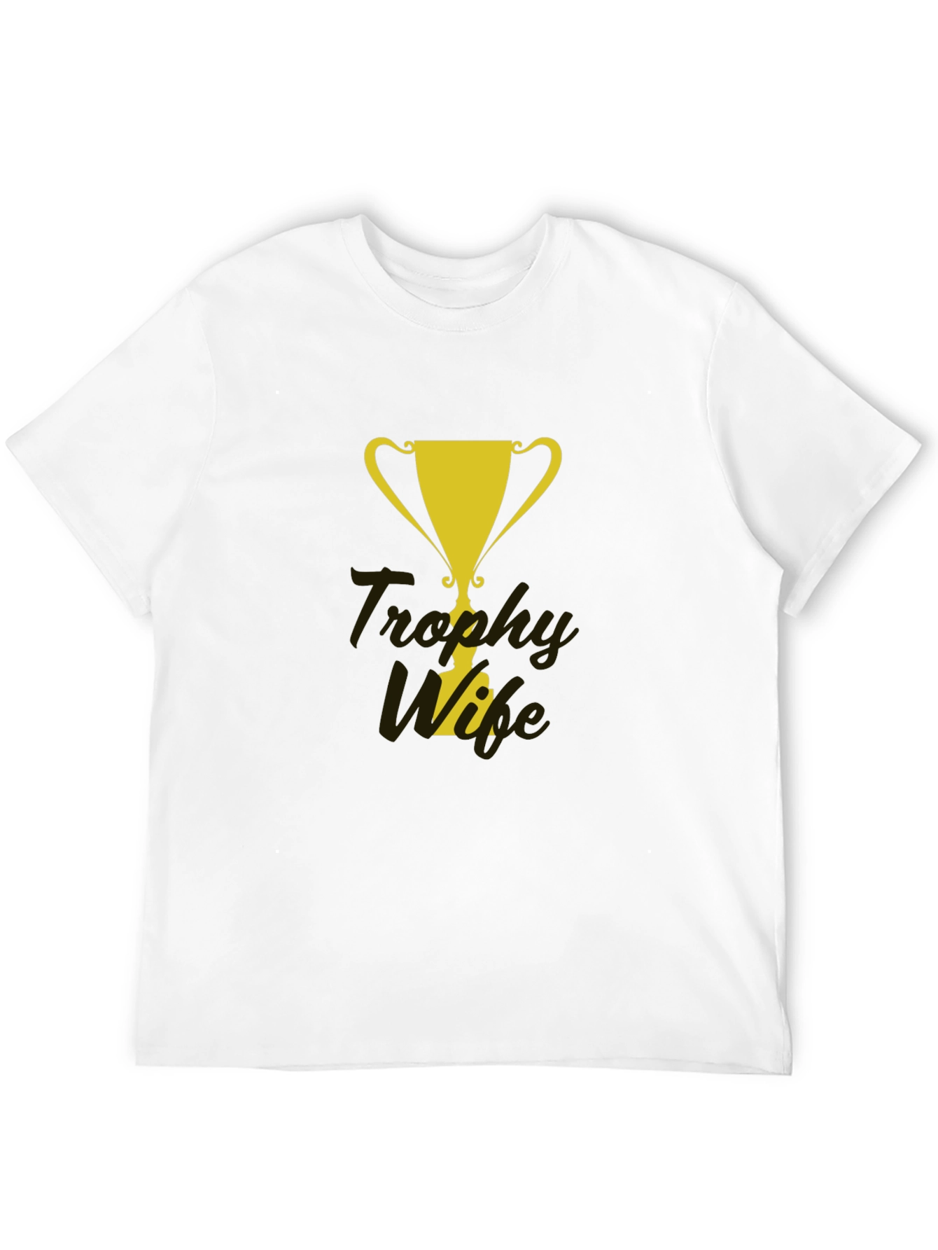 Black Trophy Wife Graphic Tee - Fun & Stylish Men's T-Shirt view 12