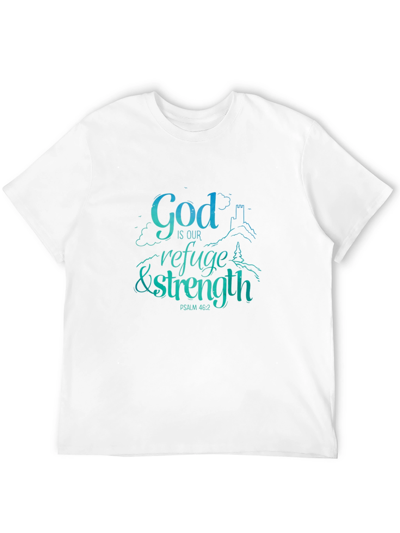 Black God Is Our Refuge & Strength T-Shirt view 12