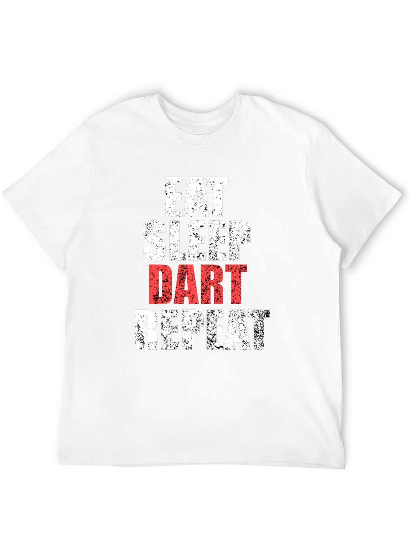 Black Eat Sleep Dart Repeat Funny T-Shirt view 12
