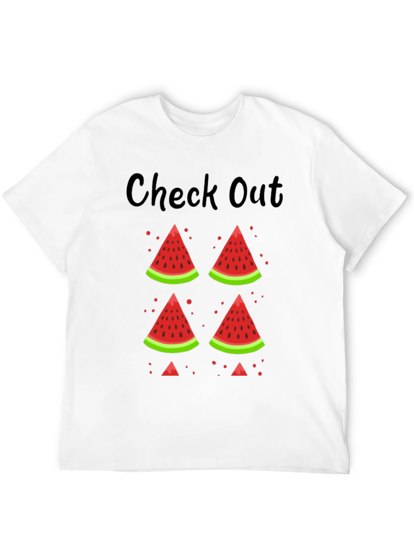 Black Watermelon Graphic Tee - Check Out This Summer Shirt view 12