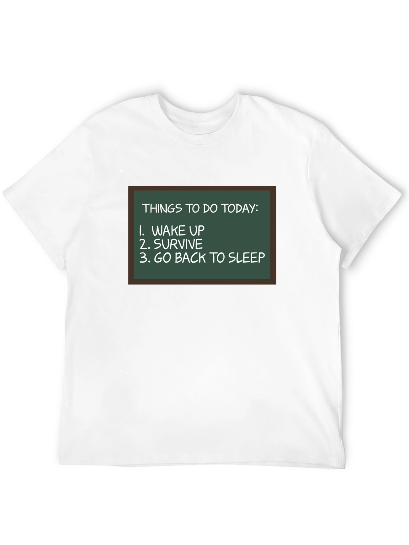 Black Funny To-Do List Graphic Tee view 12