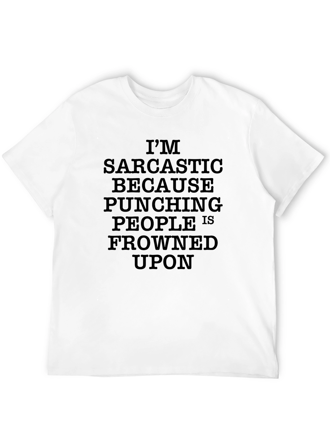 Black Sarcastic Statement Graphic T-Shirt view 12